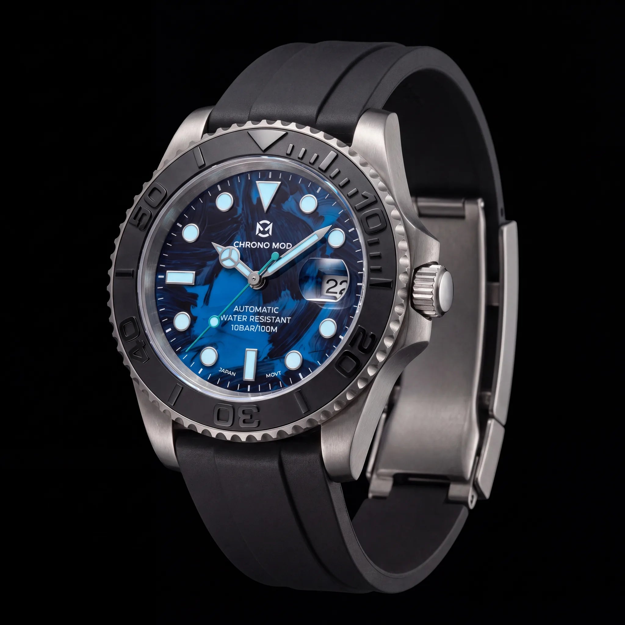 Chrono Mod DeptMaster titanium-blue lume-nuit