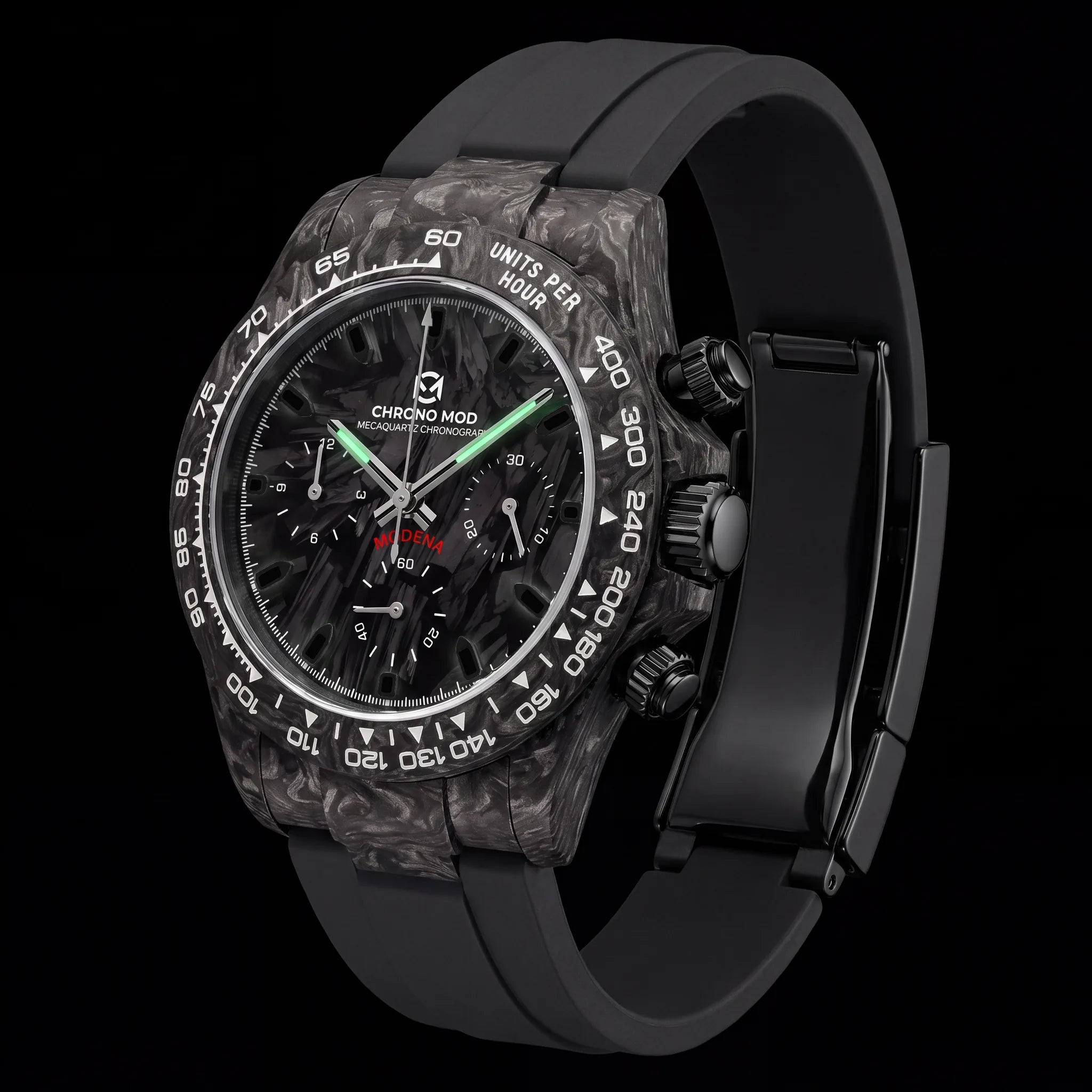 Chrono Mod Modena forged-carbon lume-nuit
