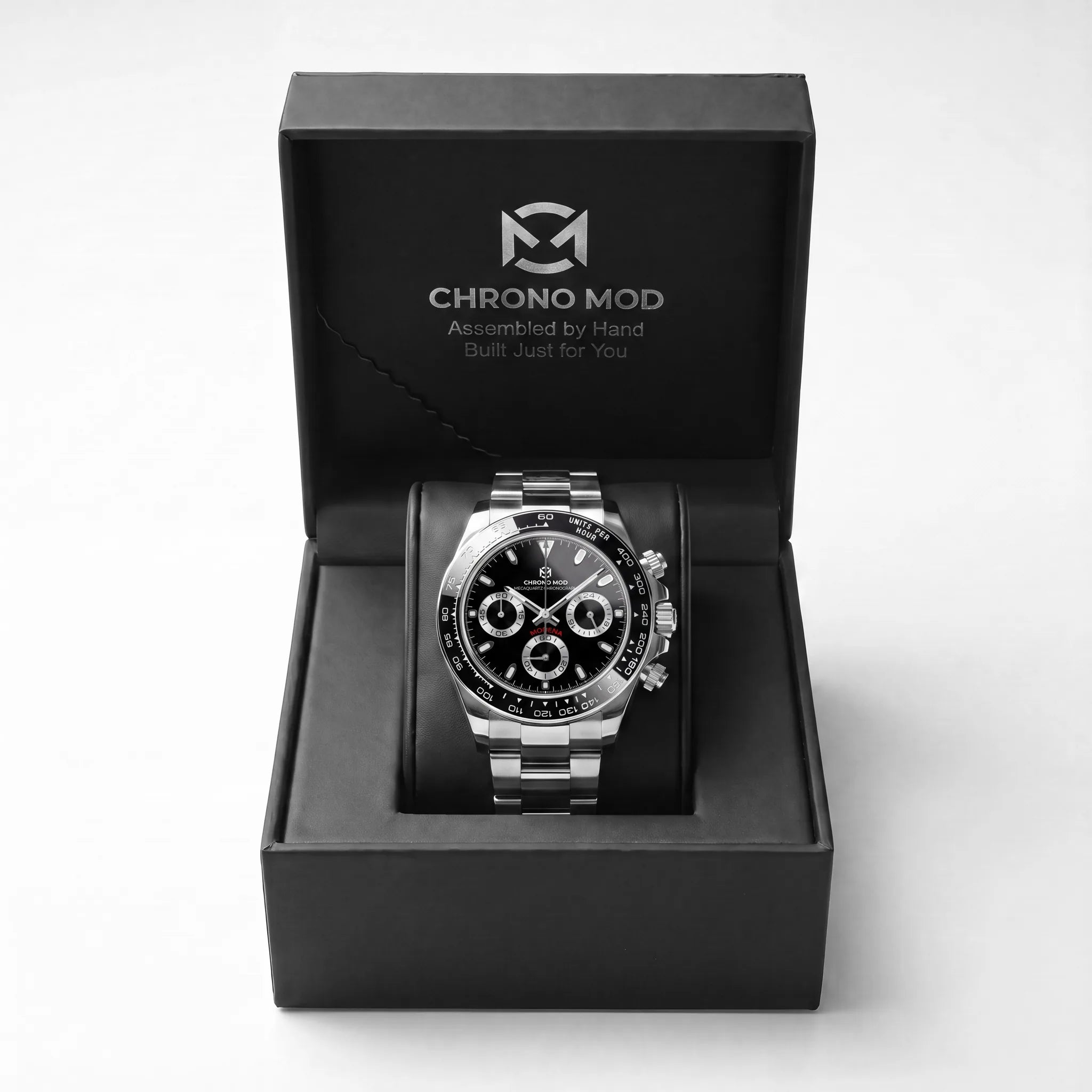 Chrono Mod Modena black-chronograph coffret