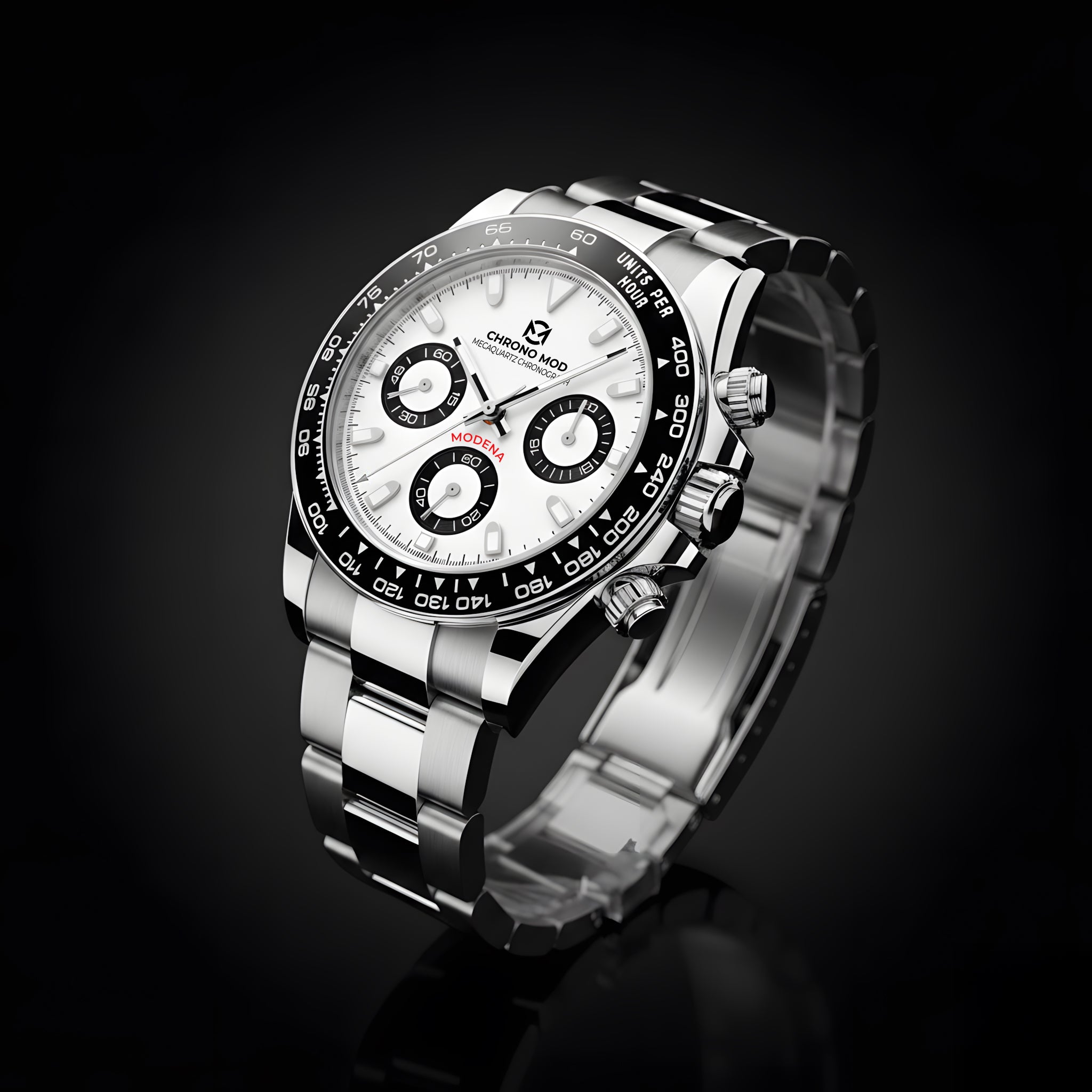 Modena – Black Panda Chronograph