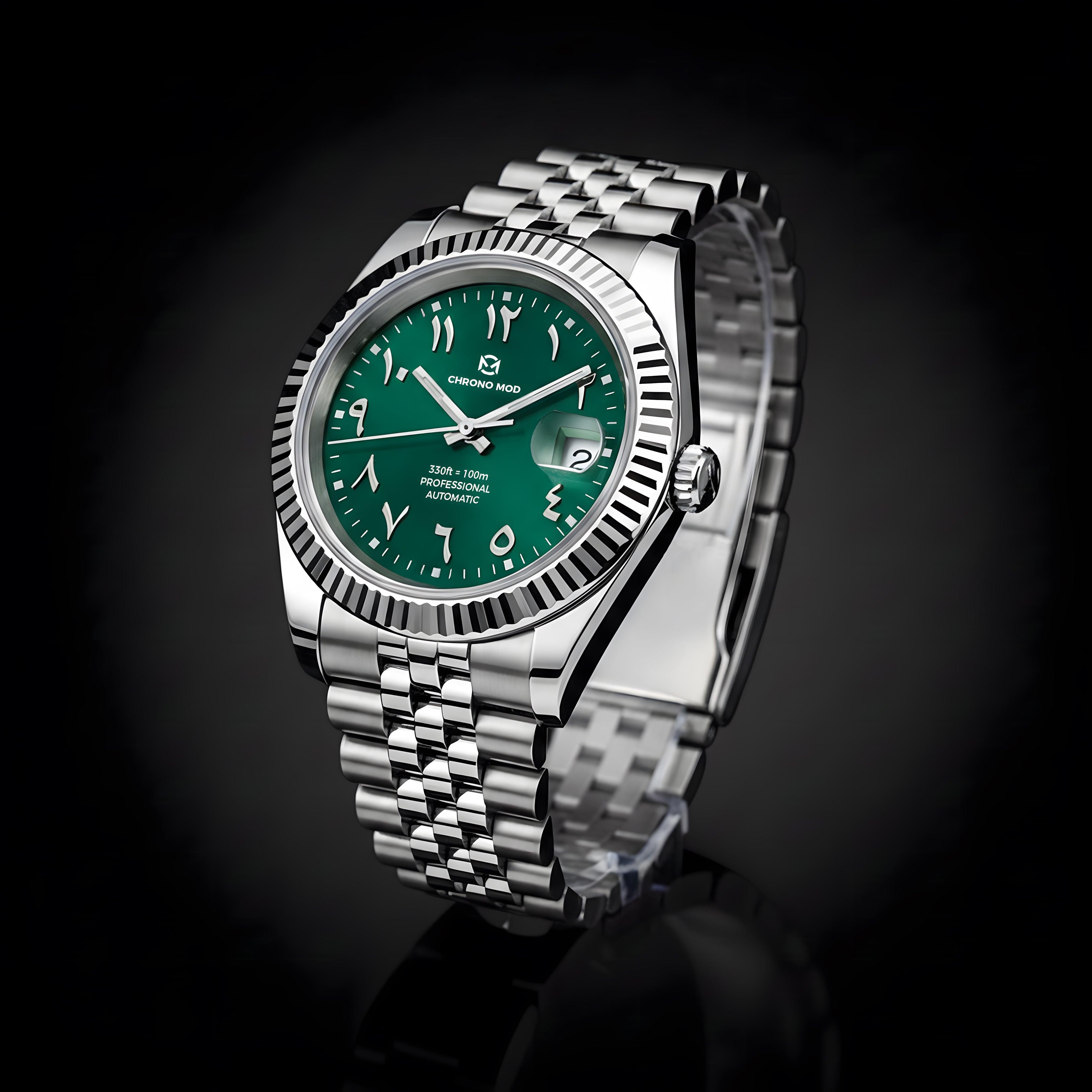 Classic Date – Green Arabic Dial Professional