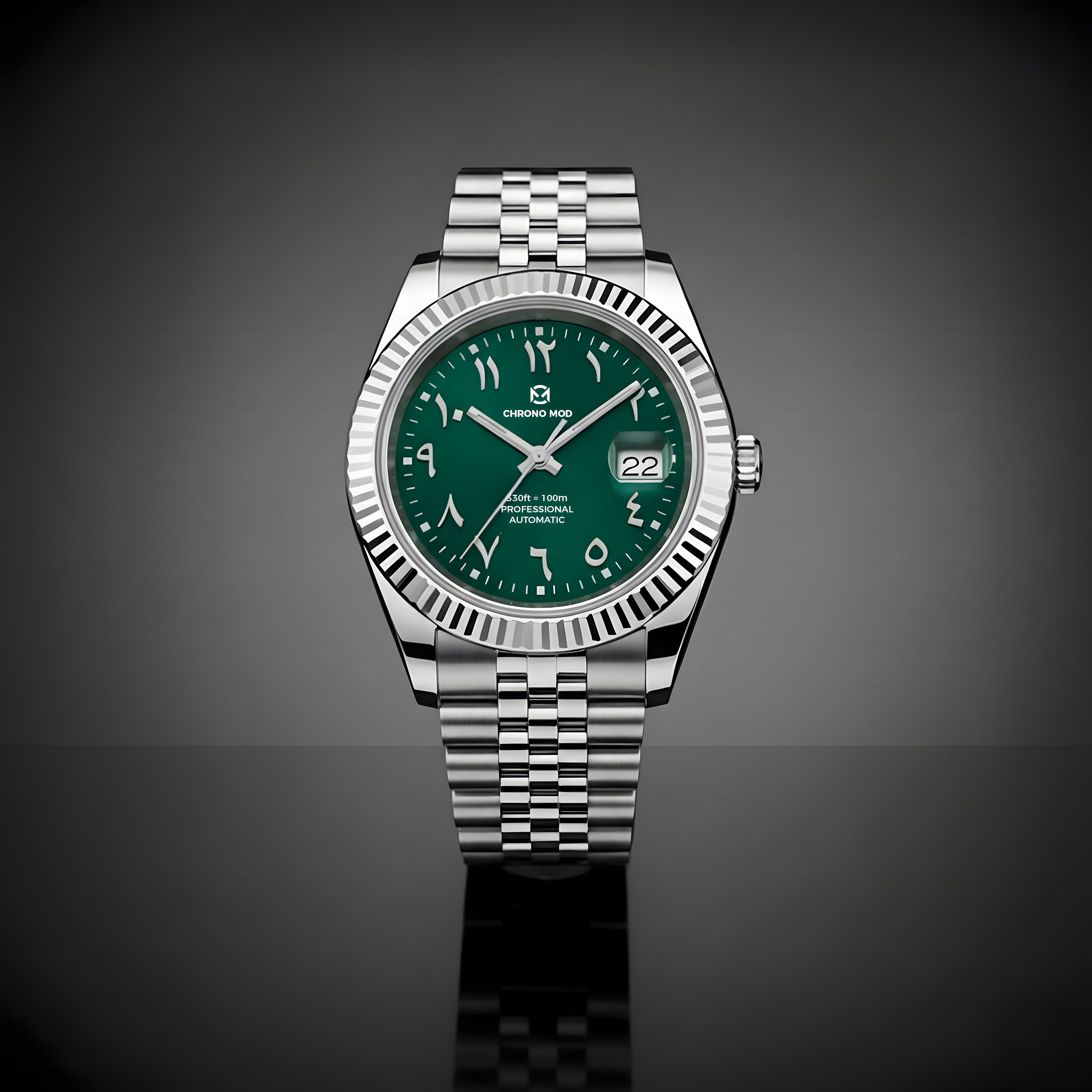 Classic Date – Green Arabic Dial Professional