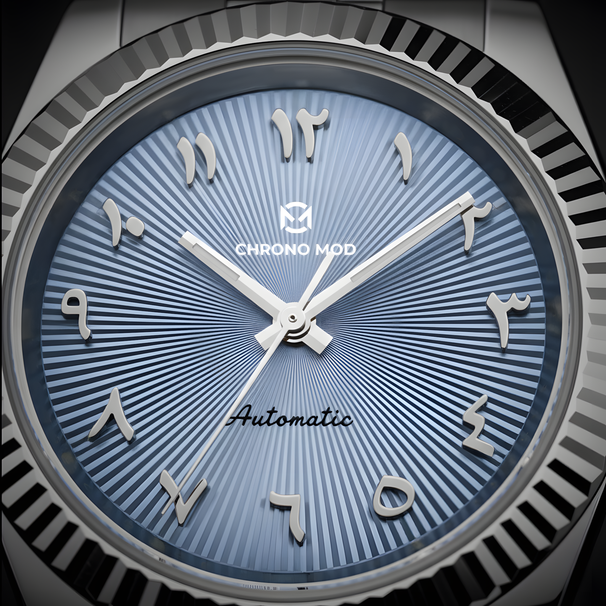 Classic Date – Esfera árabe azul cielo