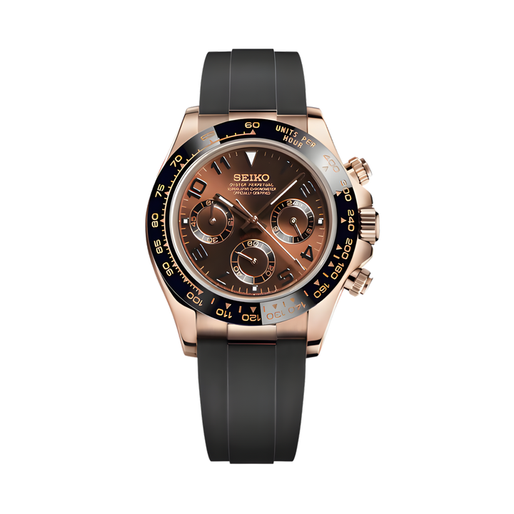 Seiko Mod Daytona Cosmograph | Rose gold