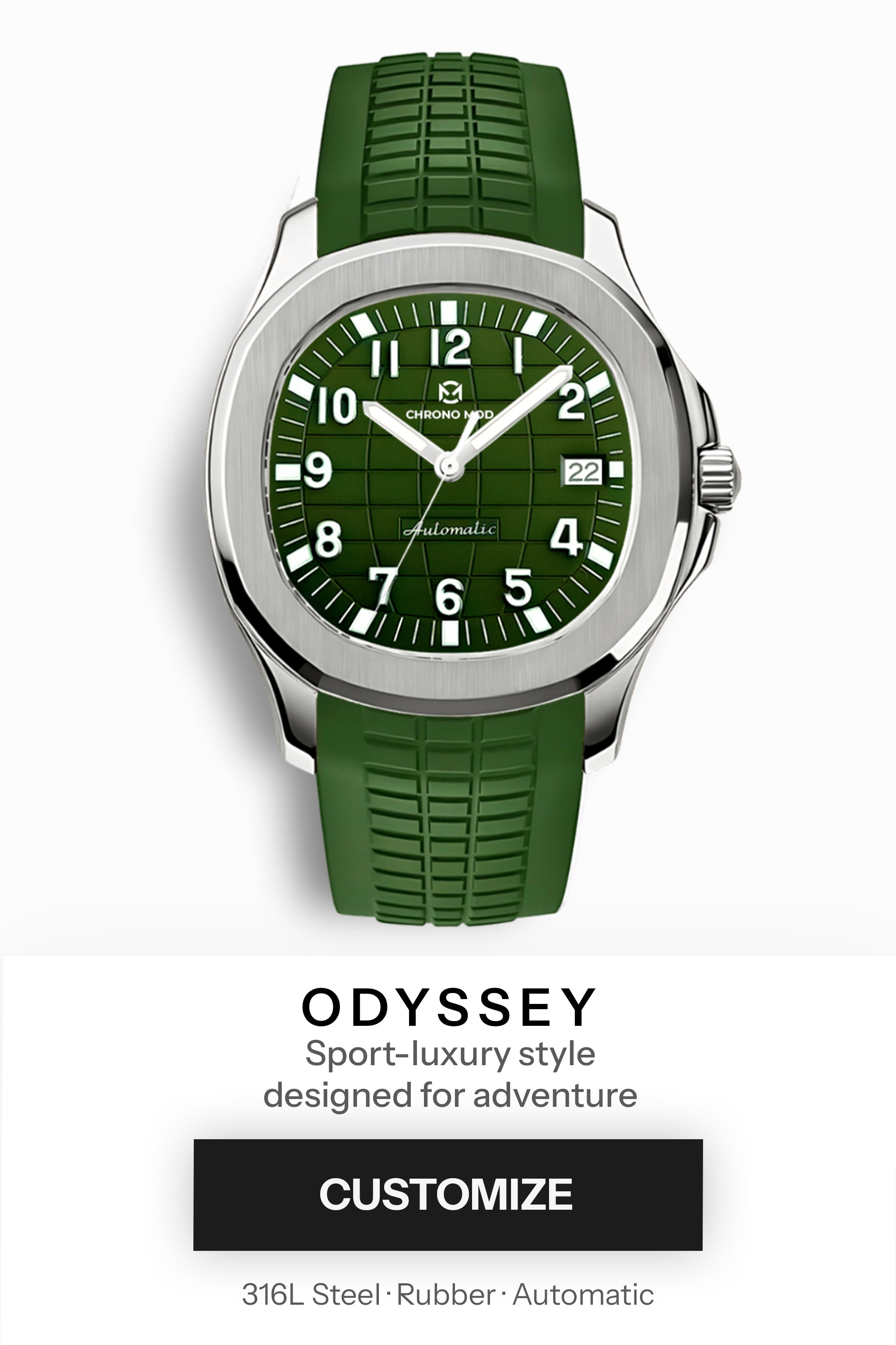 Odyssey – Diseña tu reloj automático personalizado