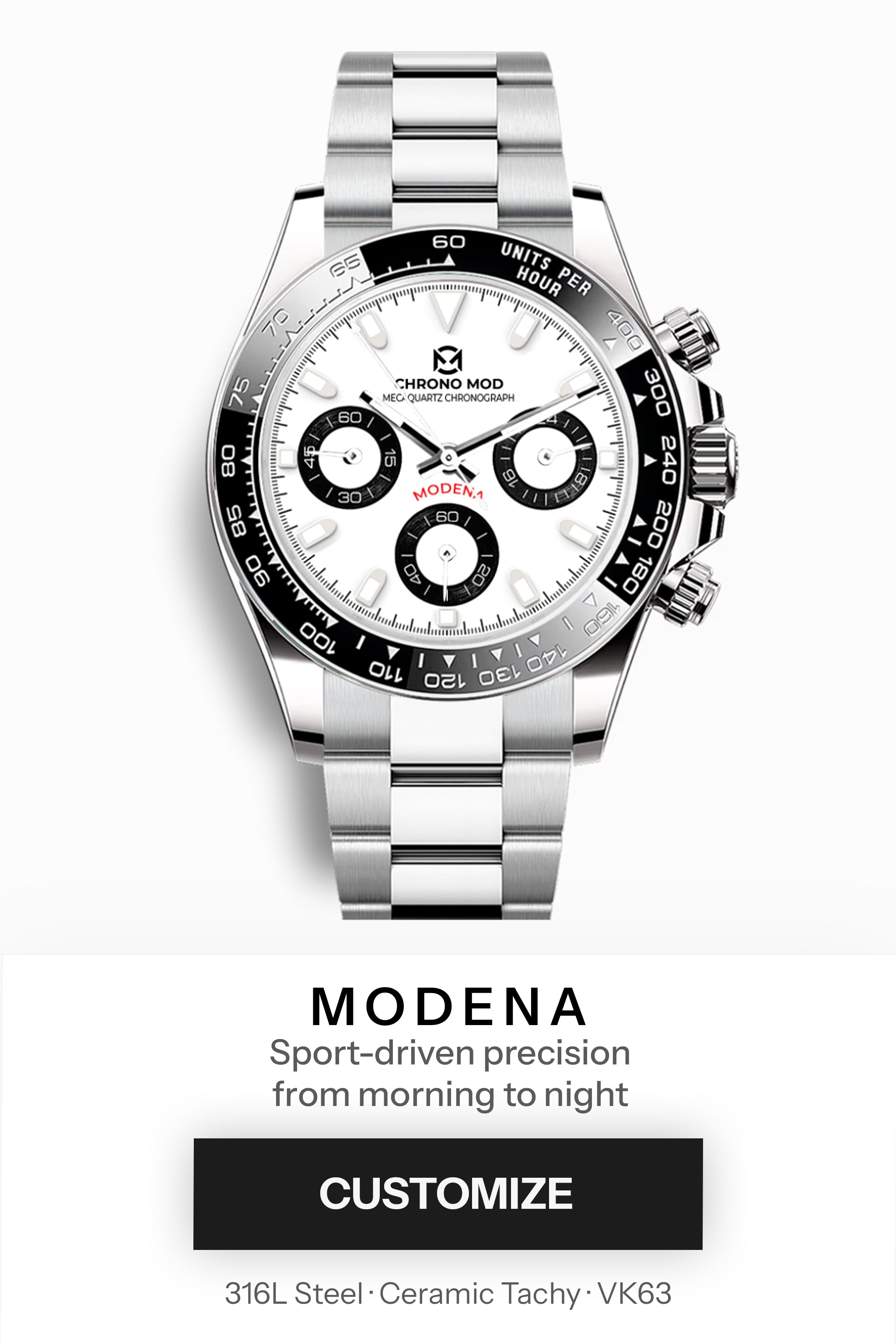 Modena – Diseña tu reloj automático personalizado