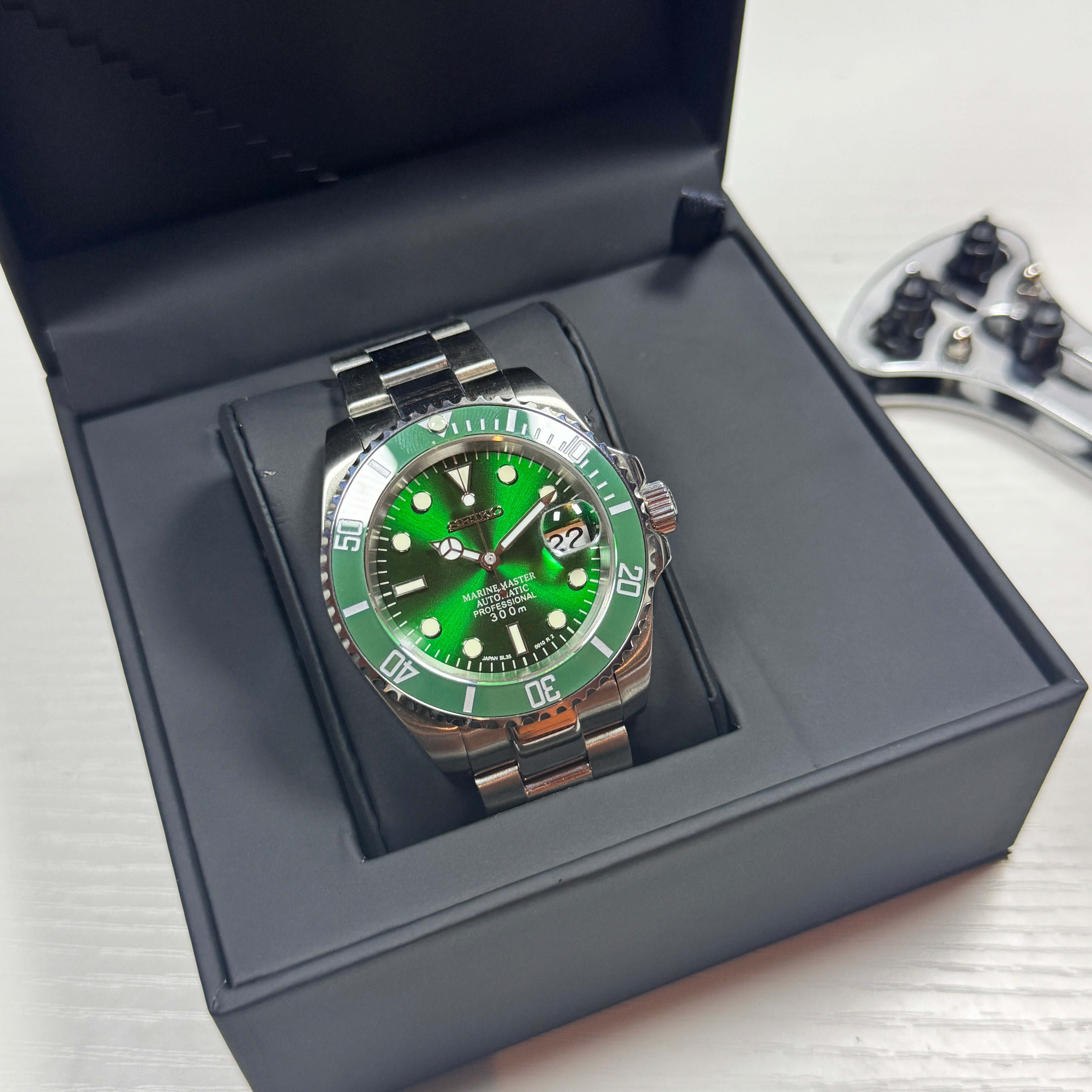 Seiko Mod Submariner | Green
