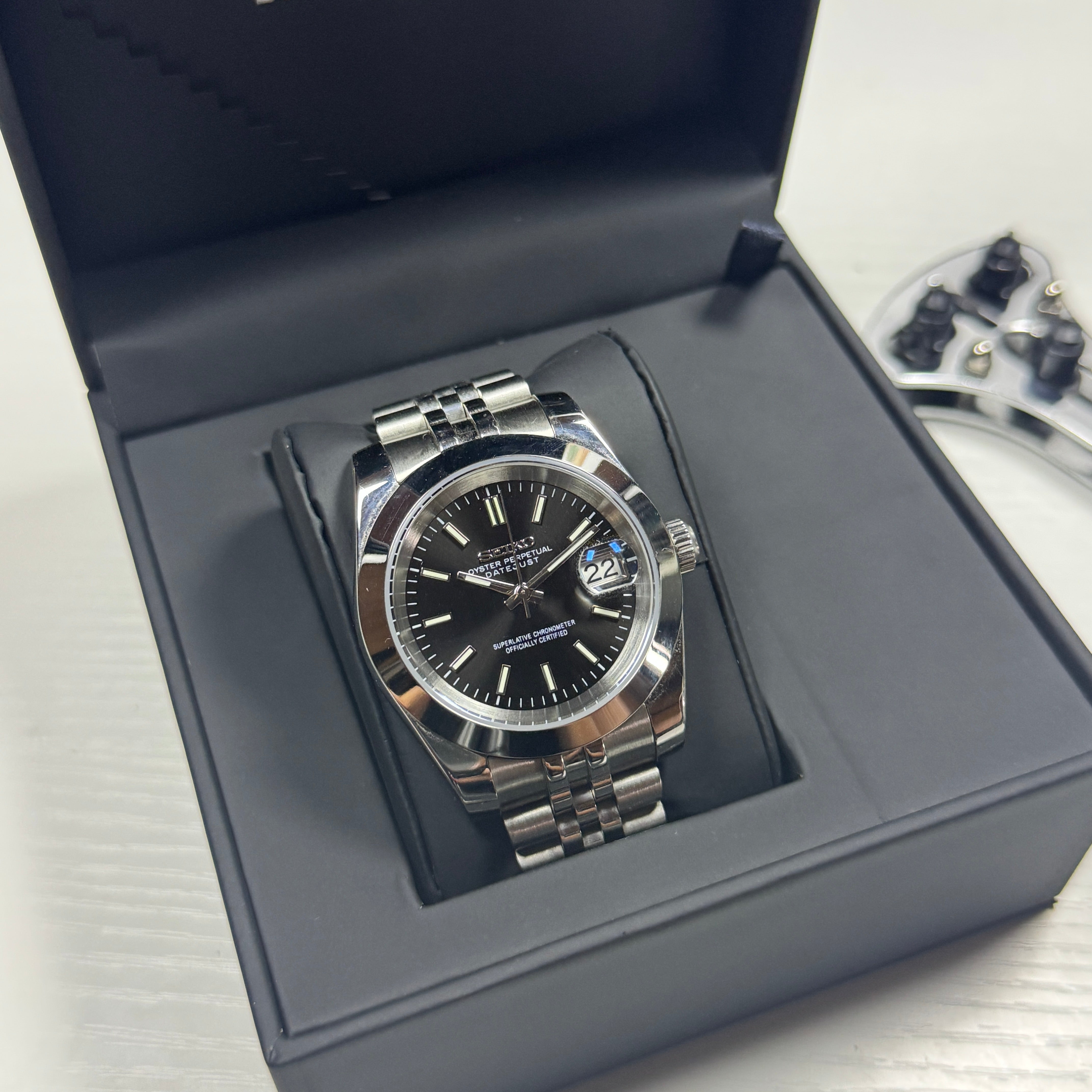 Seiko Mod Oyster | Noir