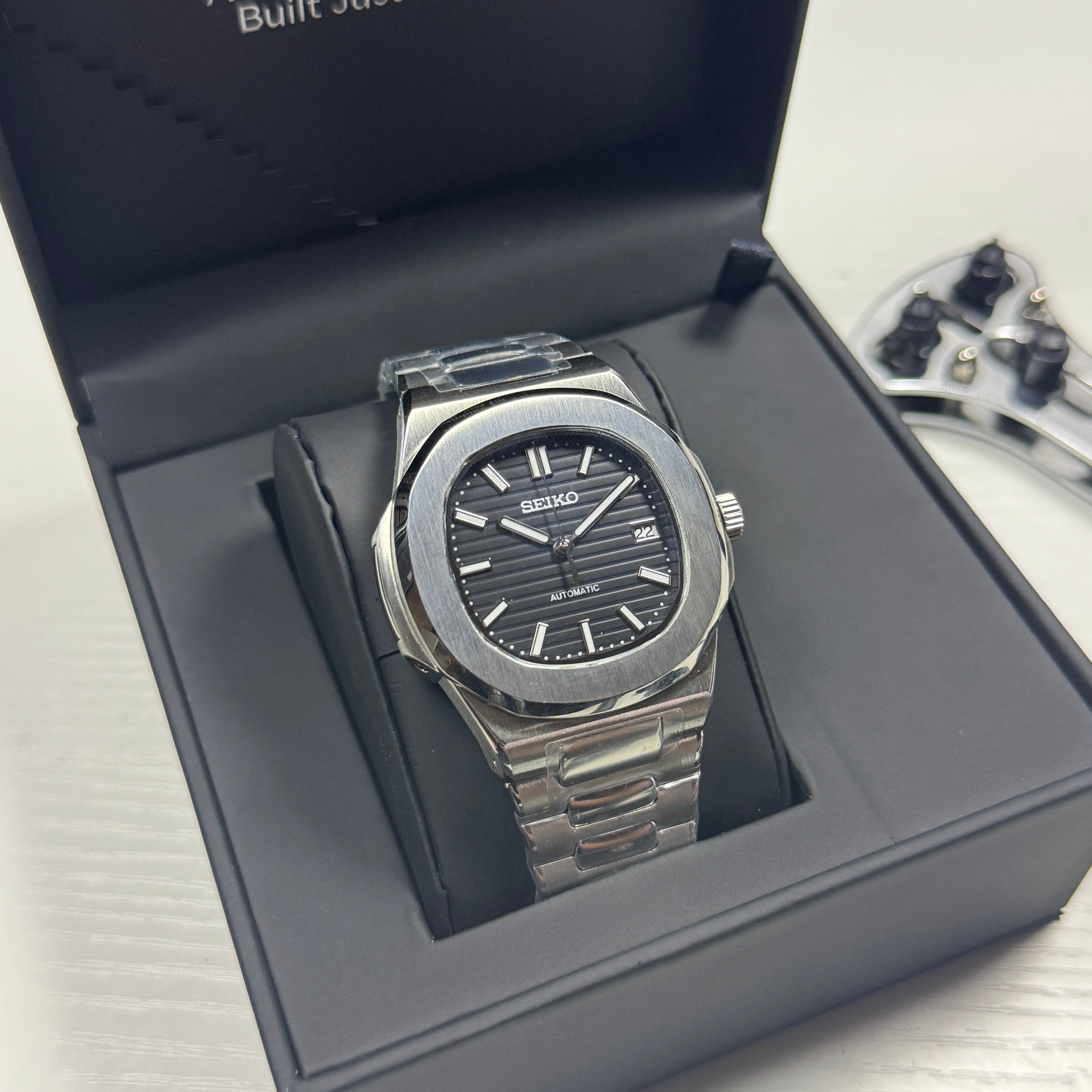 Seiko Mod Nautilus | Negro