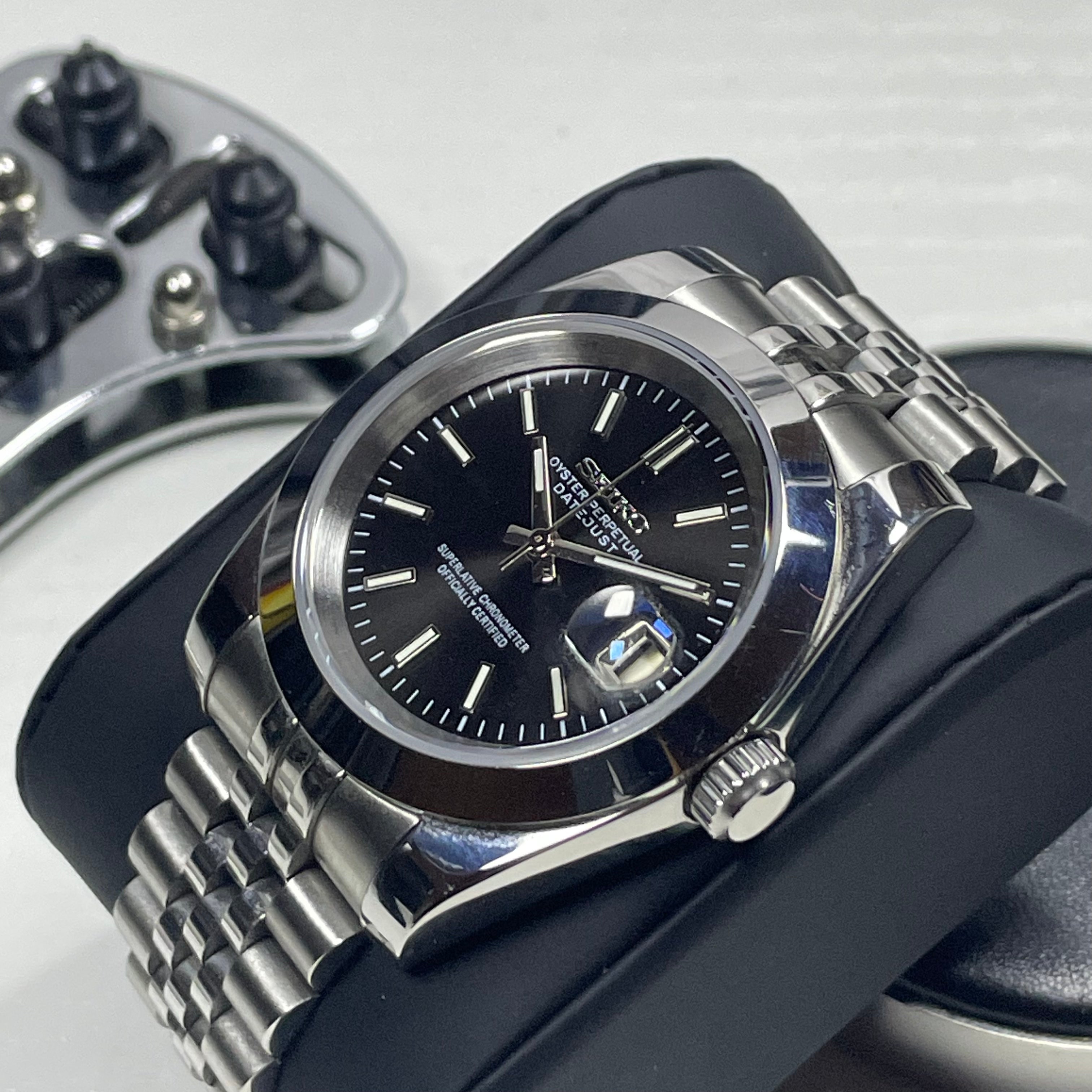 Seiko Mod Oyster | Noir