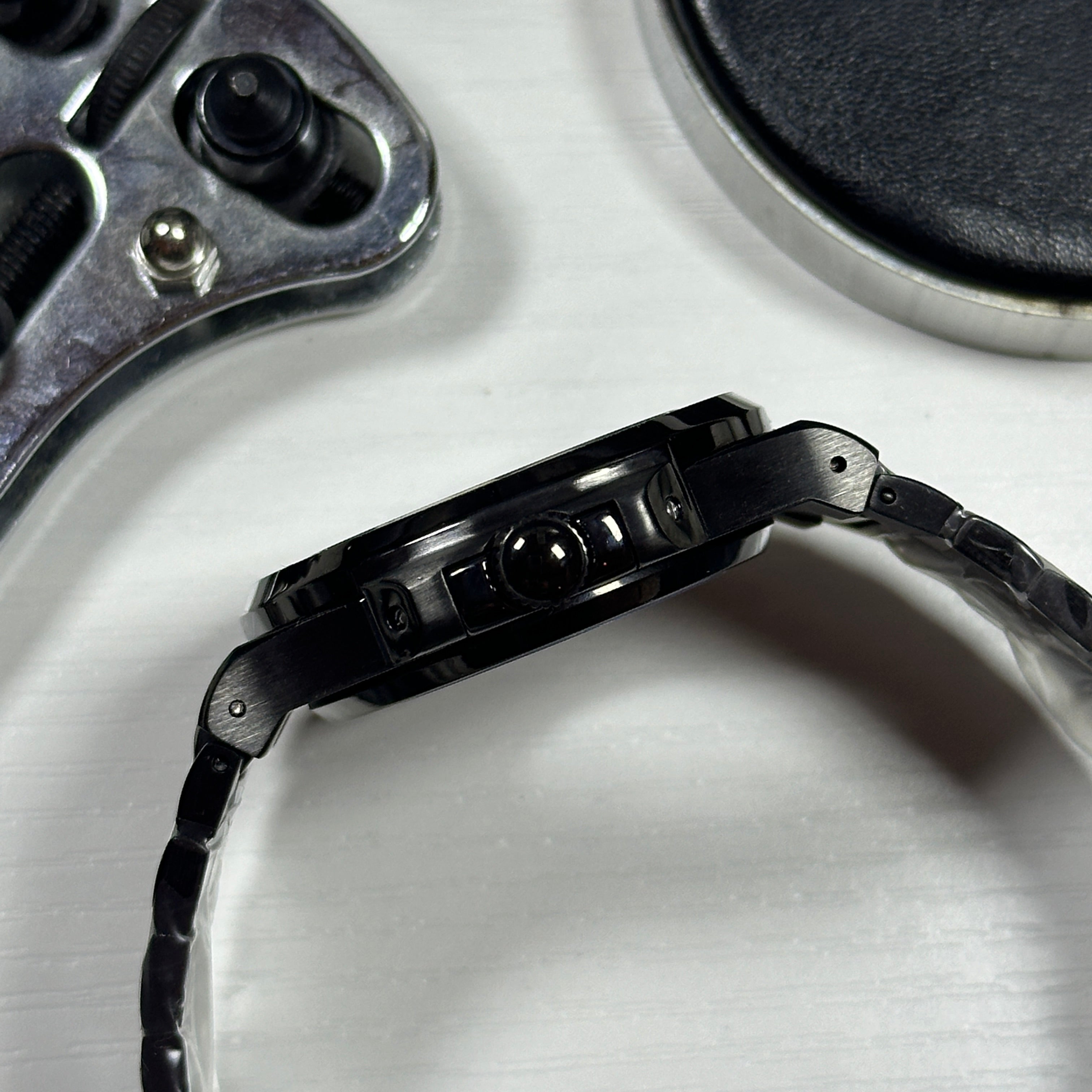 Seiko Mod Nautilus Noir | Tiffany Bleu