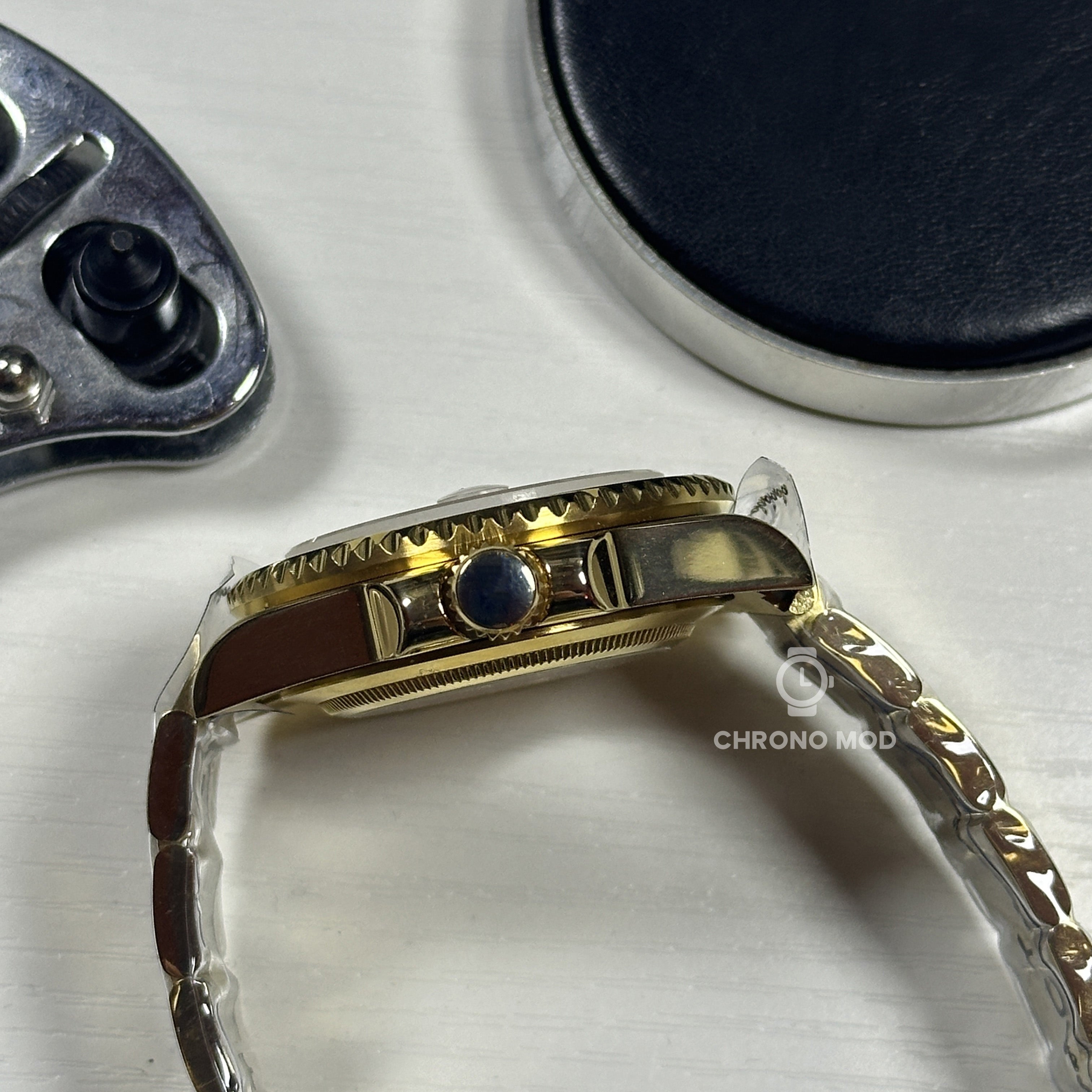 Seiko Mod Submariner Oyster | Svart