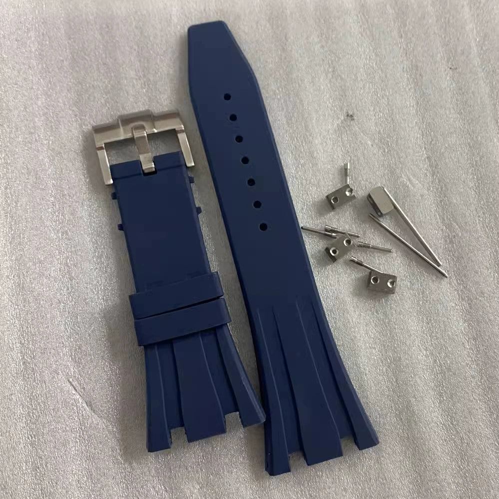 Rubber band Royal Oak kast compatibel, roestvrijstalen gesp