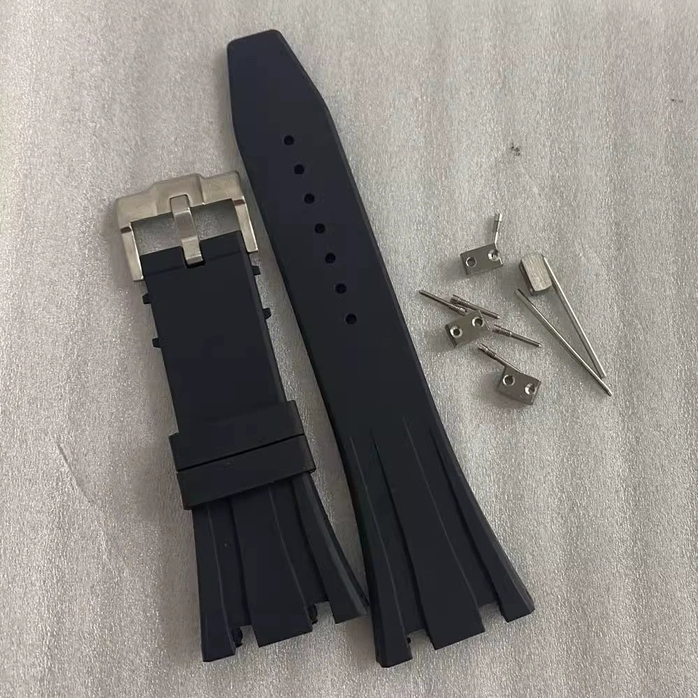 Rubber band Royal Oak kast compatibel, roestvrijstalen gesp