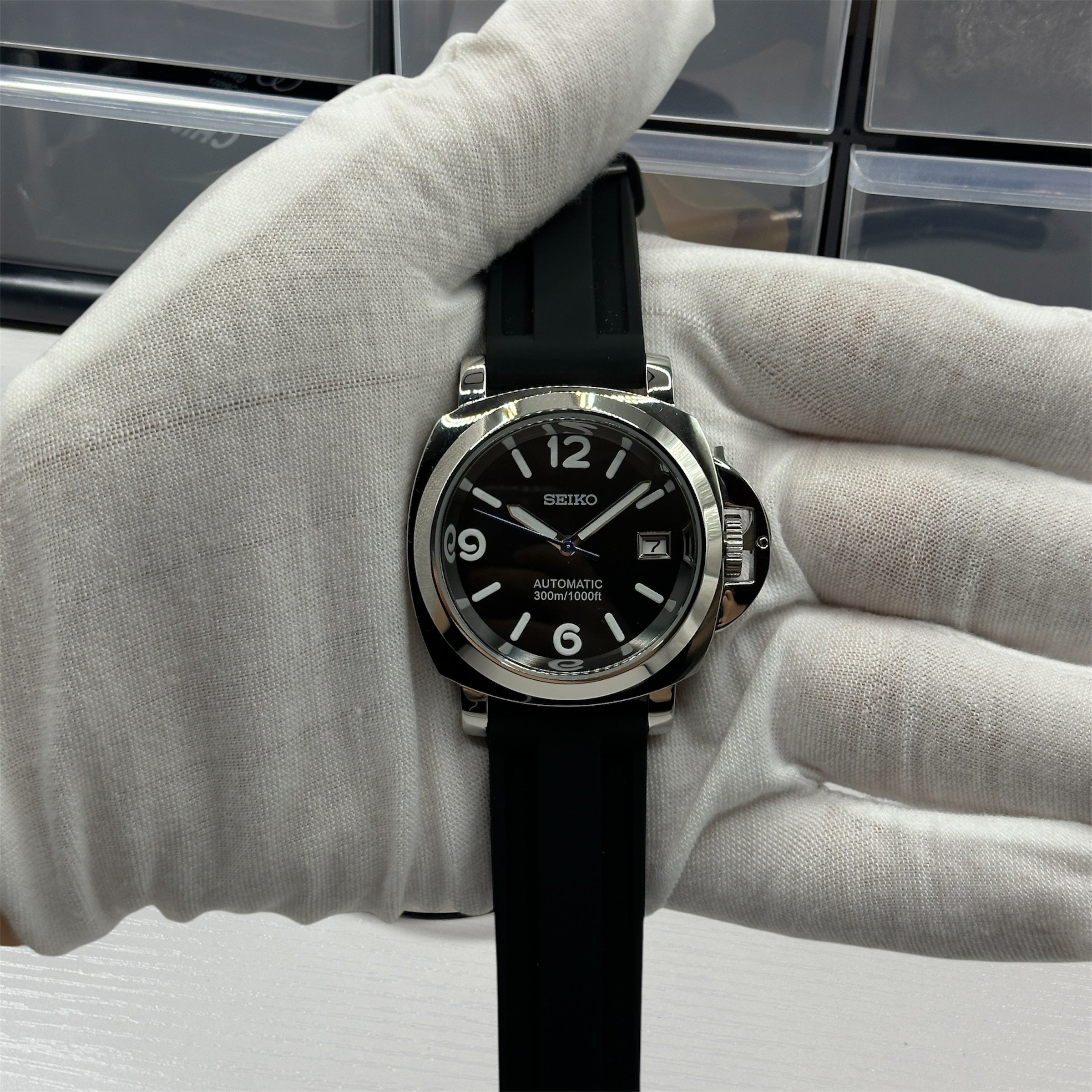 Seiko Mod Panerai | ZWART