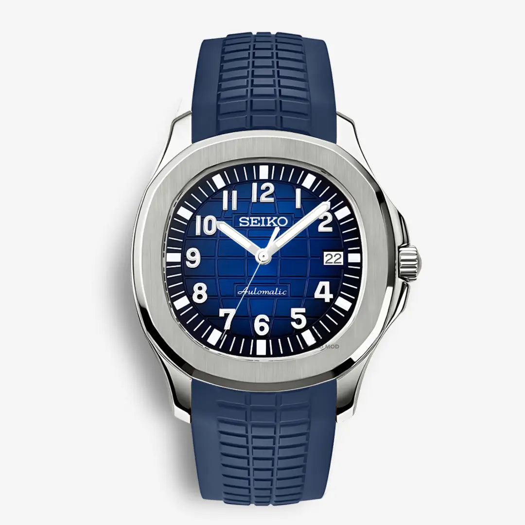Seiko Mod Aquanaut 42mm | Blue Chrono Mod