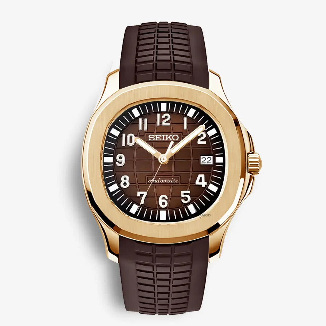 Seiko Mod Aquanaut 42mm | Chocolate Chrono Mod
