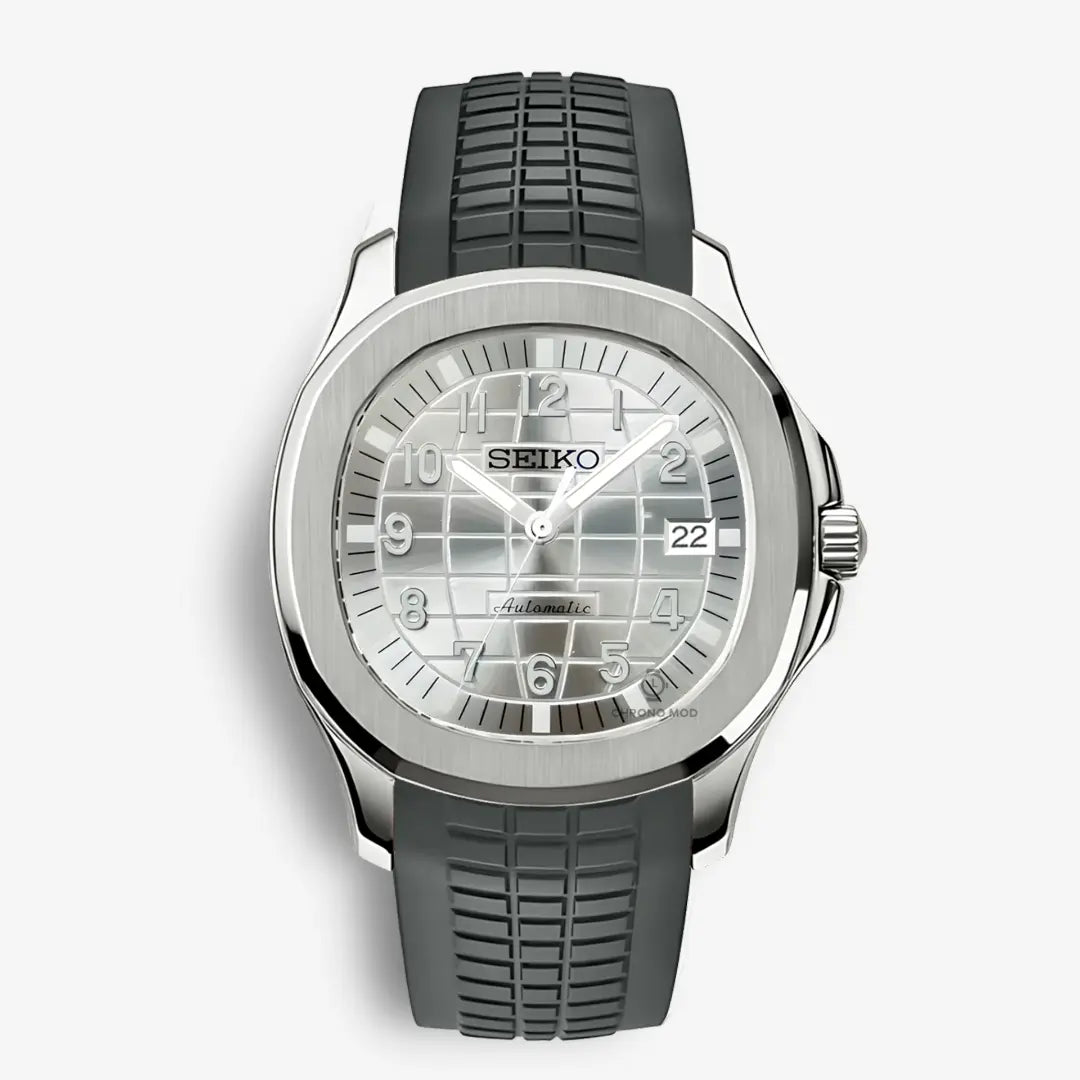 Seiko Mod Aquanaut 42mm | White Chrono Mod
