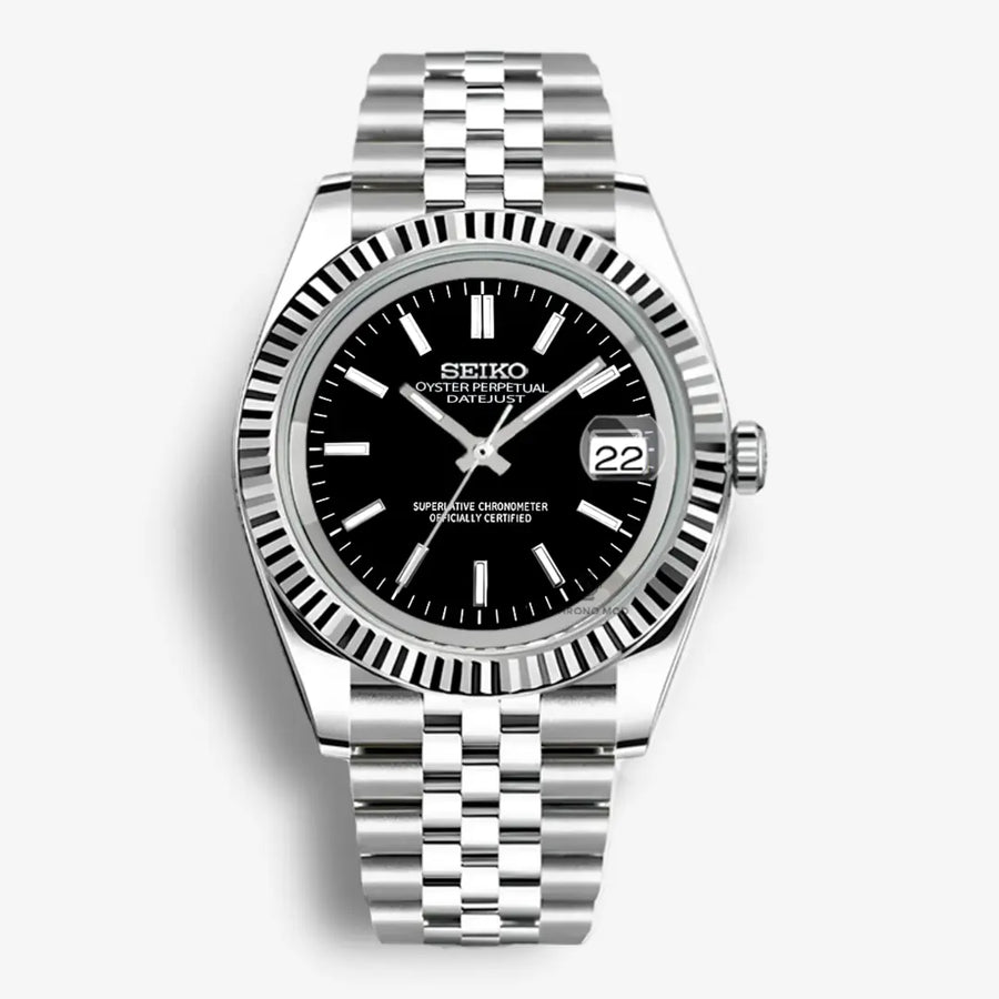 Seiko Mod Datejust Sunburst | Noir