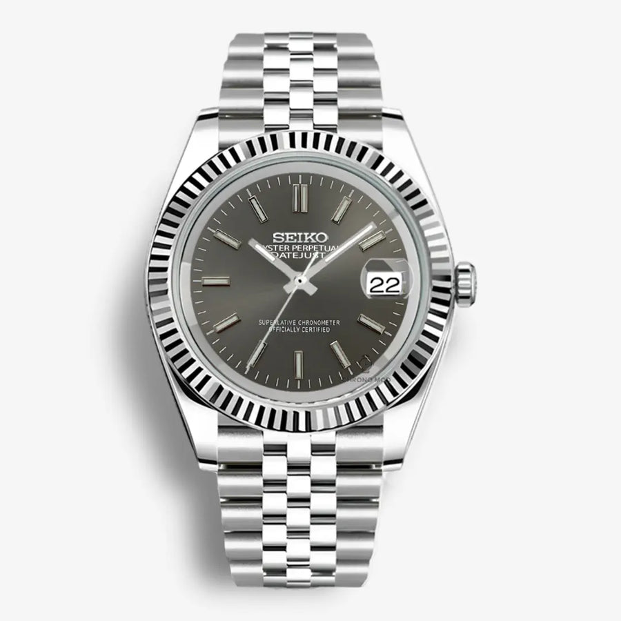 Seiko Mod Datejust Sunburst | Gris