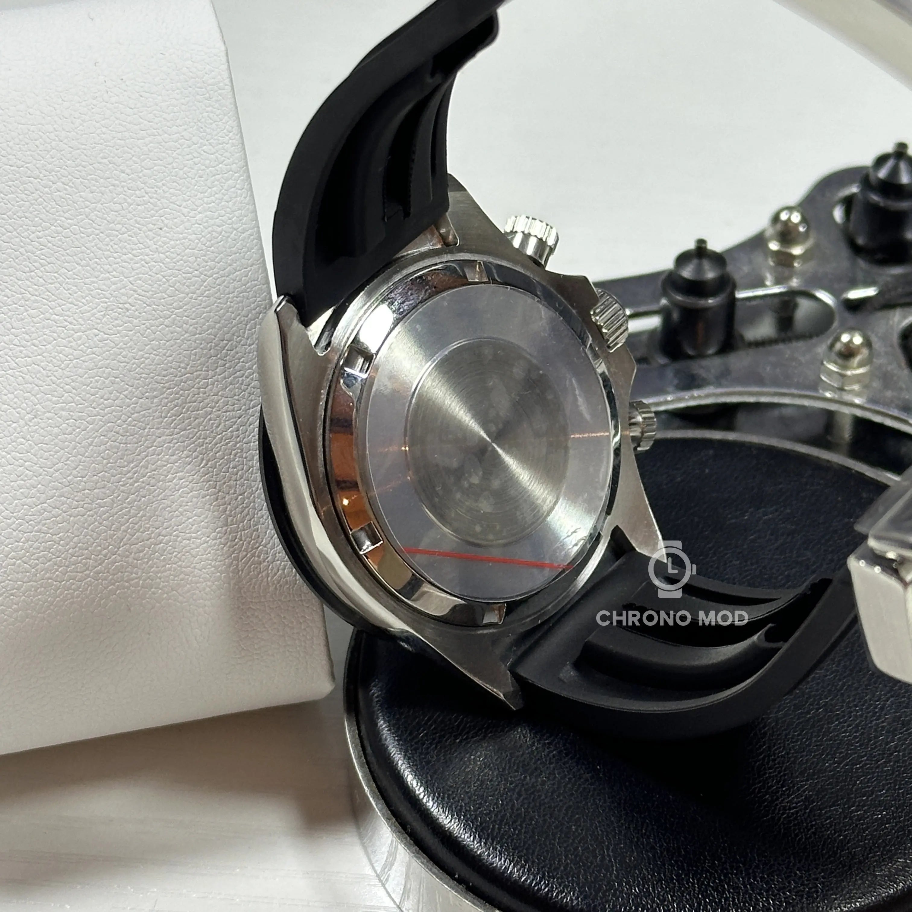 Seiko Mod Daytona Cosmograph Rubber Strap | White - Chrono Mod