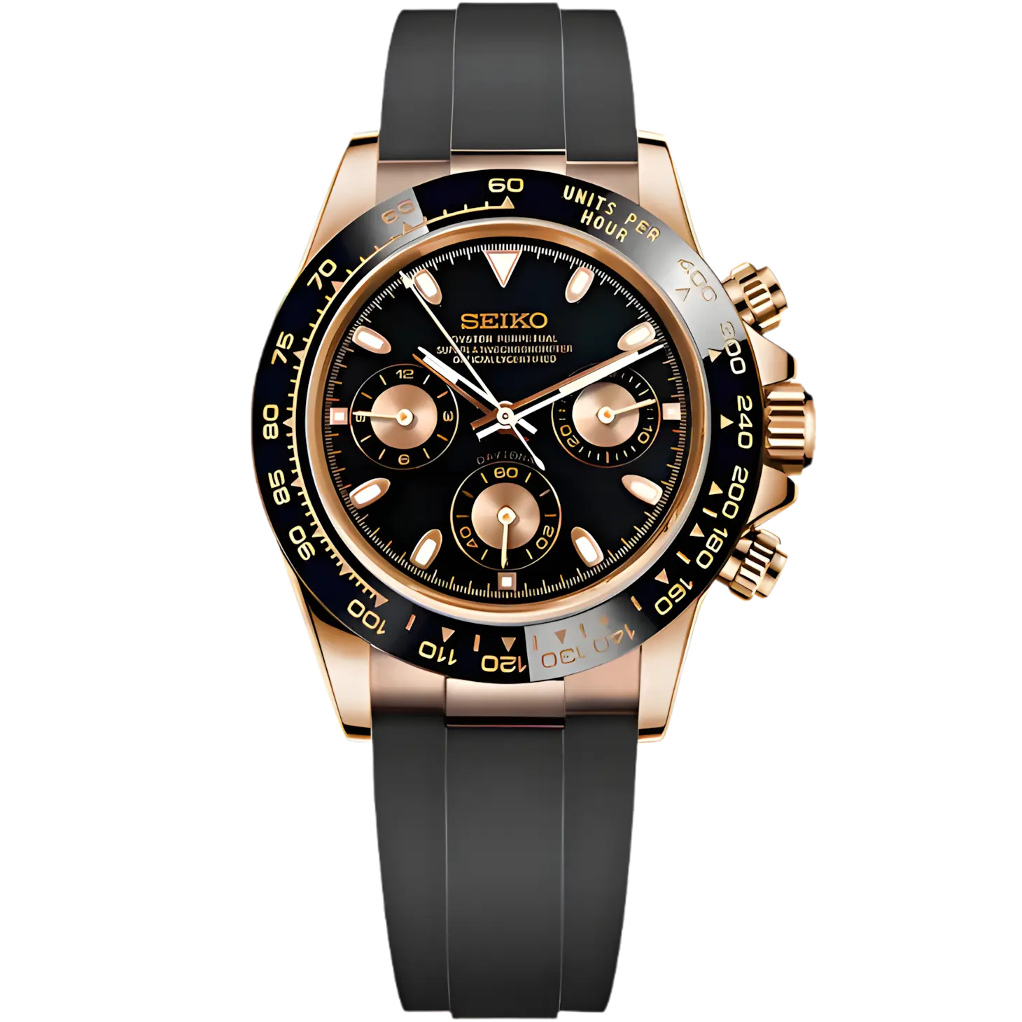 Seiko Mod Daytona Cosmograph | Rose gold Chrono Mod