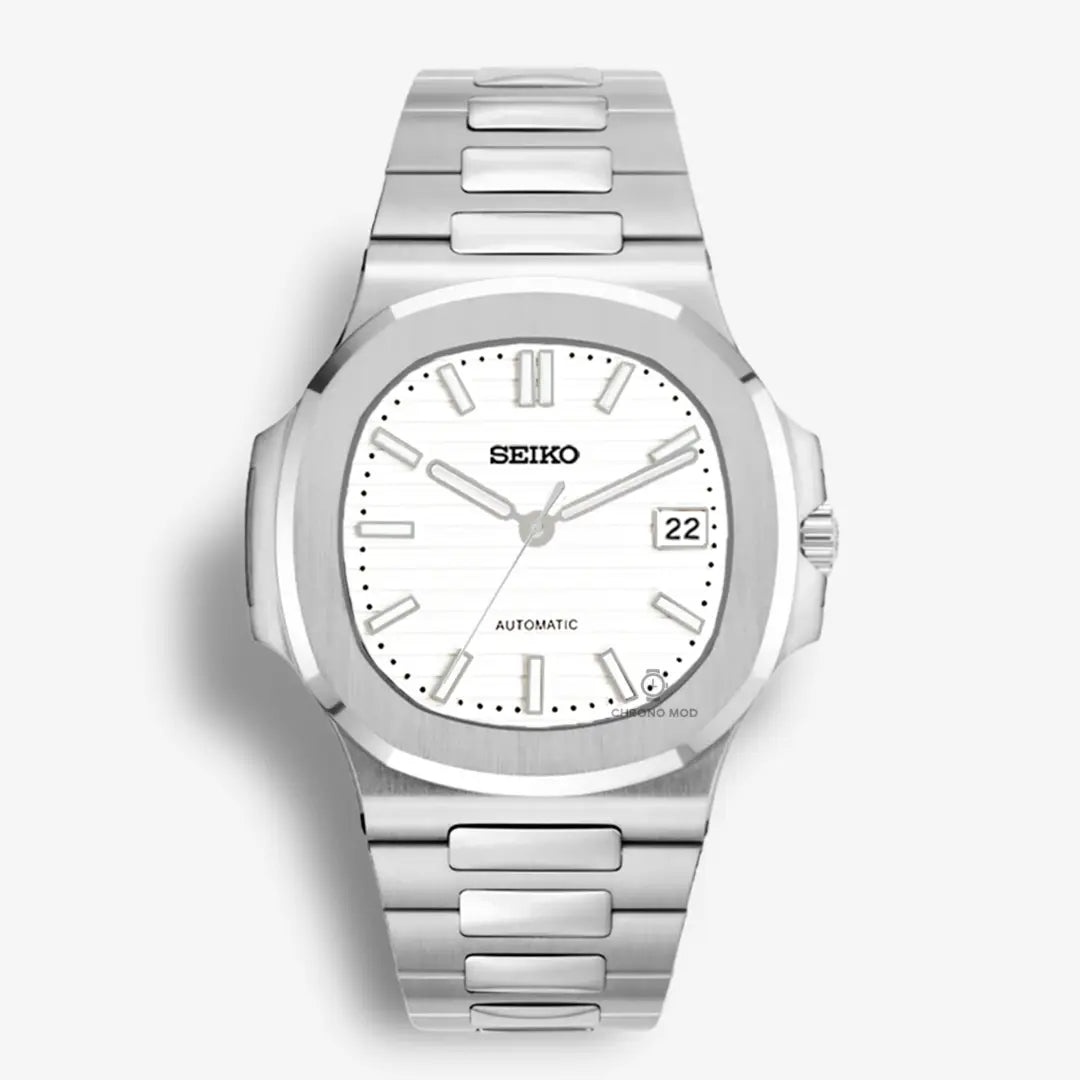 Seiko Mod Nautilus | White Chrono Mod