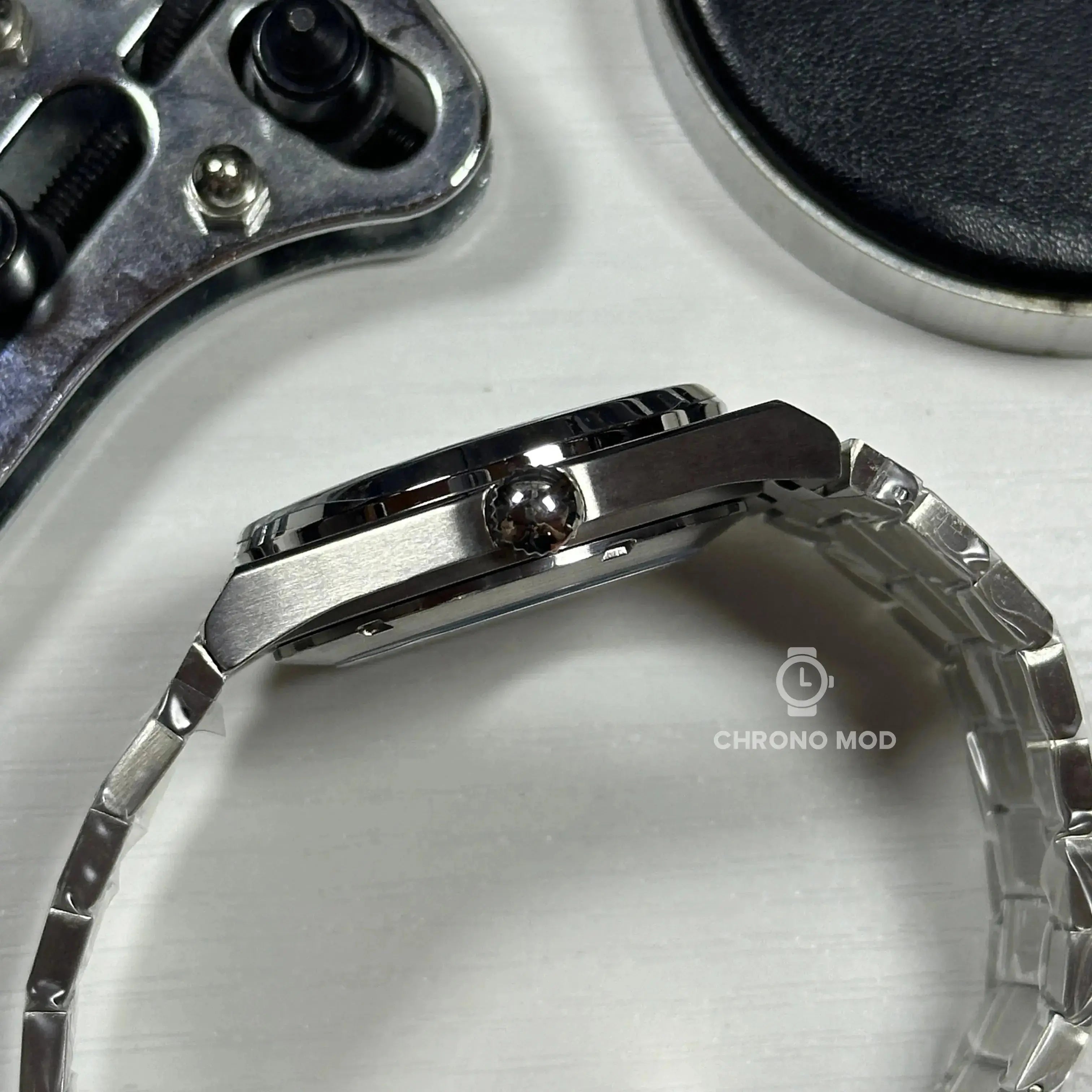 Seiko Mod Nautilus | Blue - Chrono Mod
