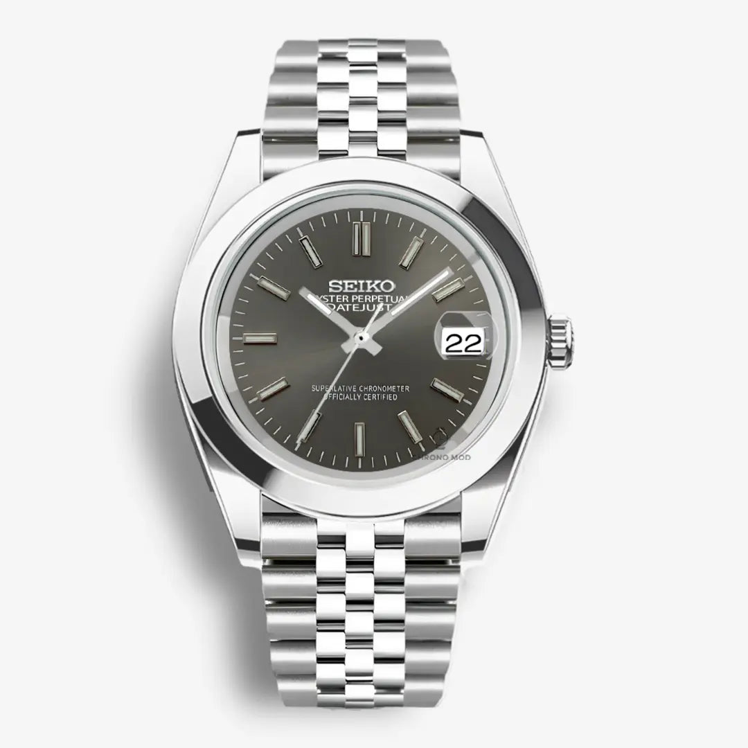Seiko Mod Oyster | Grey Chrono Mod