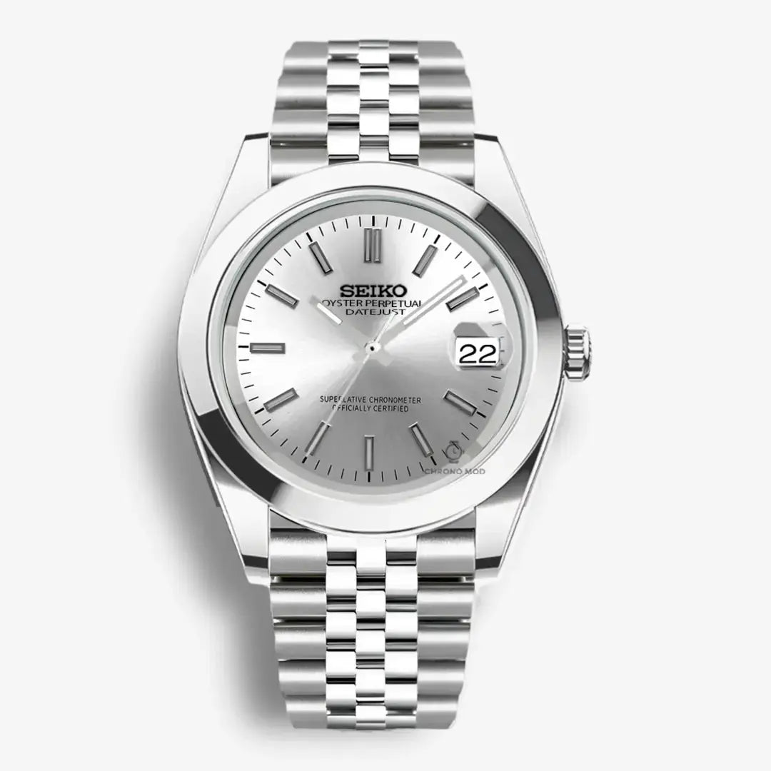 Seiko Mod Oyster | Grey Chrono Mod