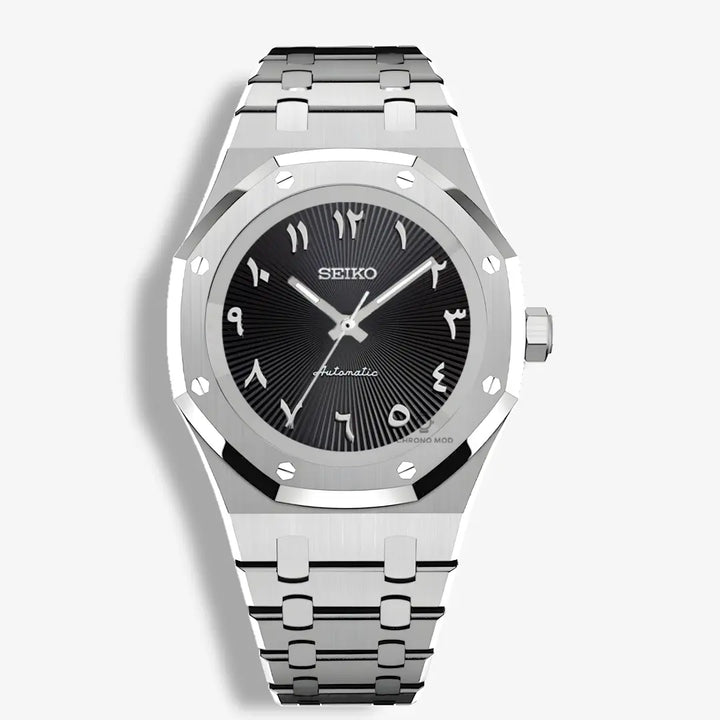 Seiko Mod Royal Oak Arabe Automatique Noir