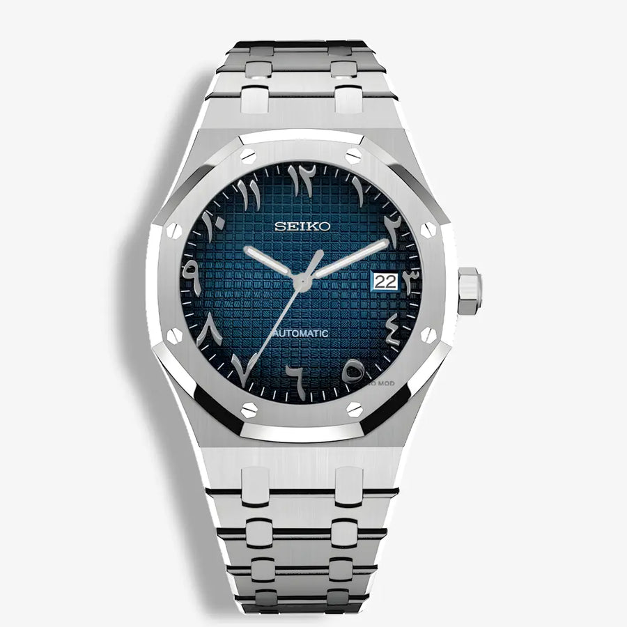 Seiko Mod Royal Oak Arabic | Blue