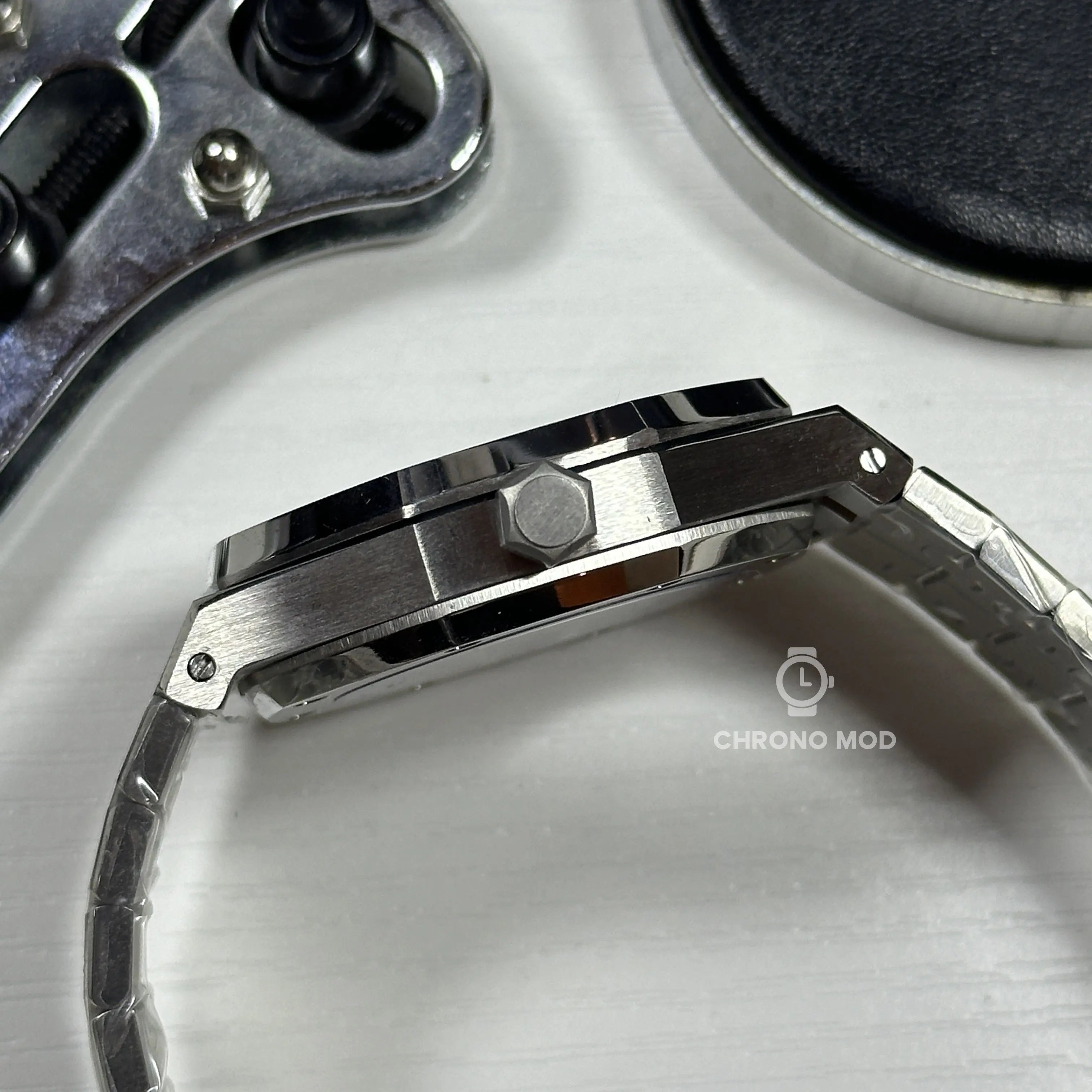 Seiko Mod Royal Oak Arabic | Blue - Chrono Mod