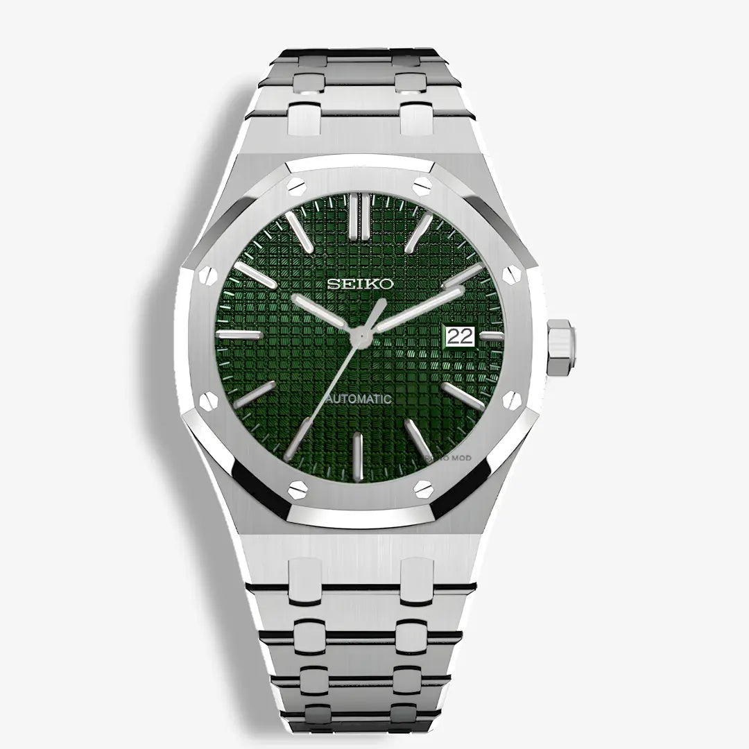 Seiko Mod Royal Oak | Green Chrono Mod