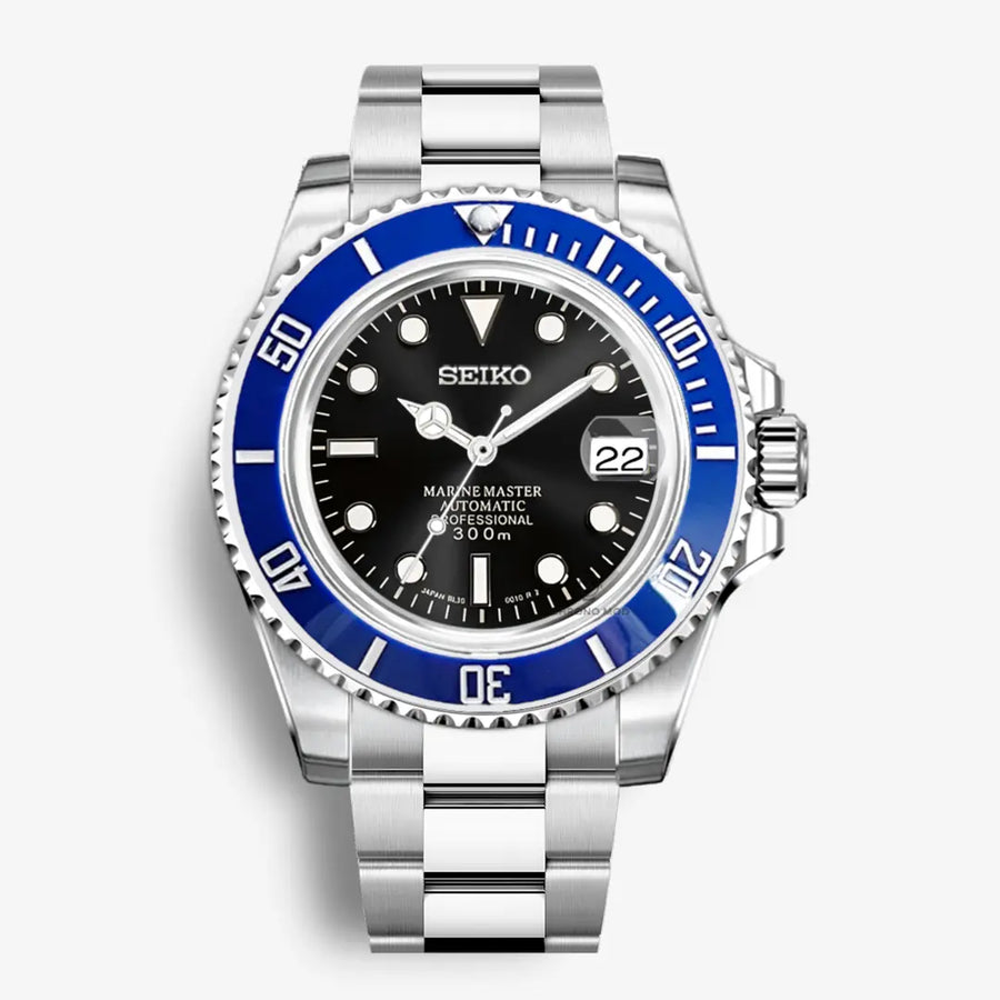Seiko Mod Submariner | Black & Blue