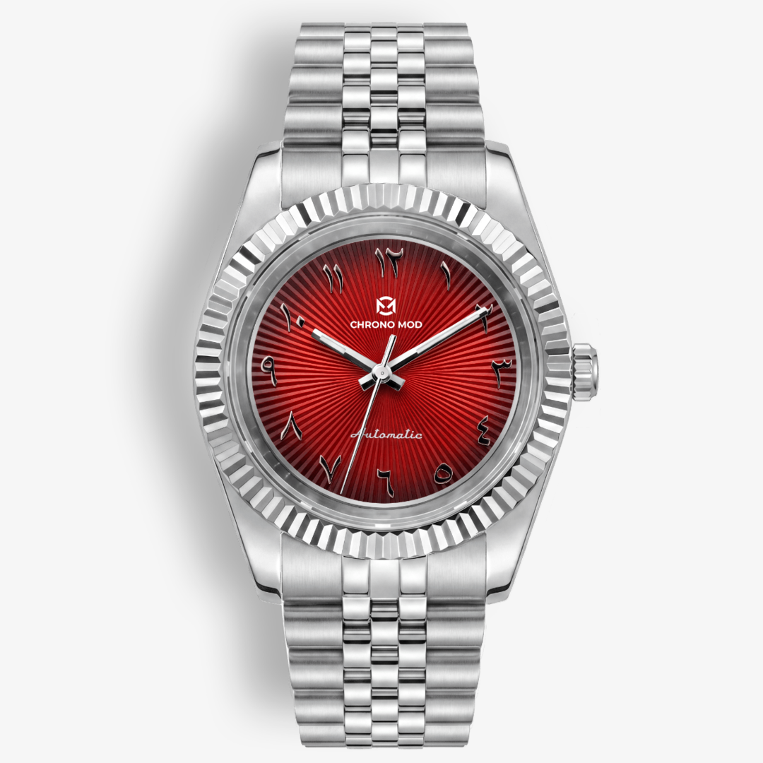 Classic Date – Esfera árabe roja