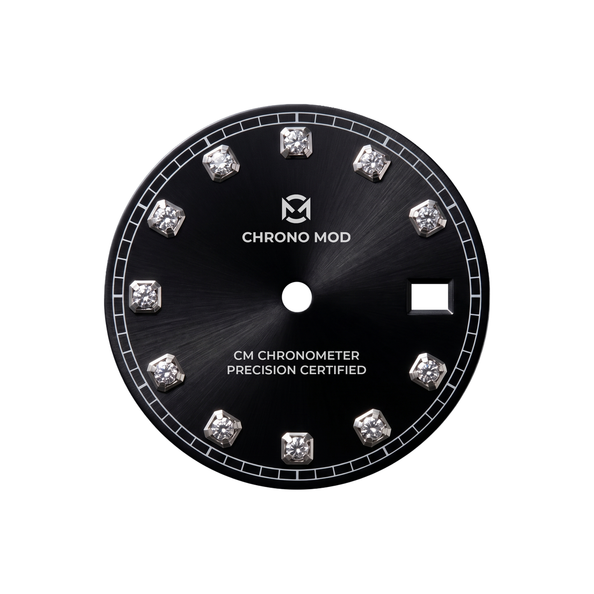 Classic Date Black Gem - the dial