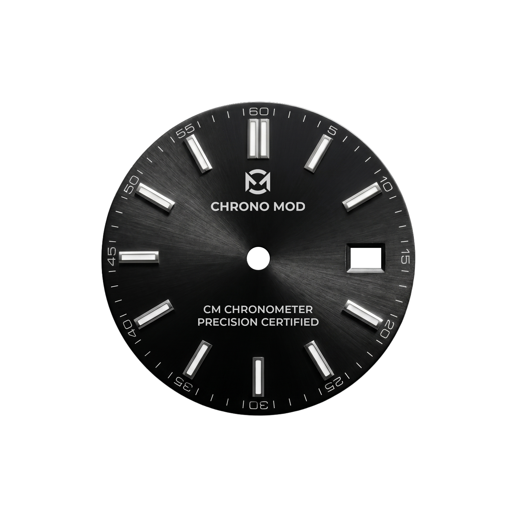 Classic Date Black Sunburst - the dial