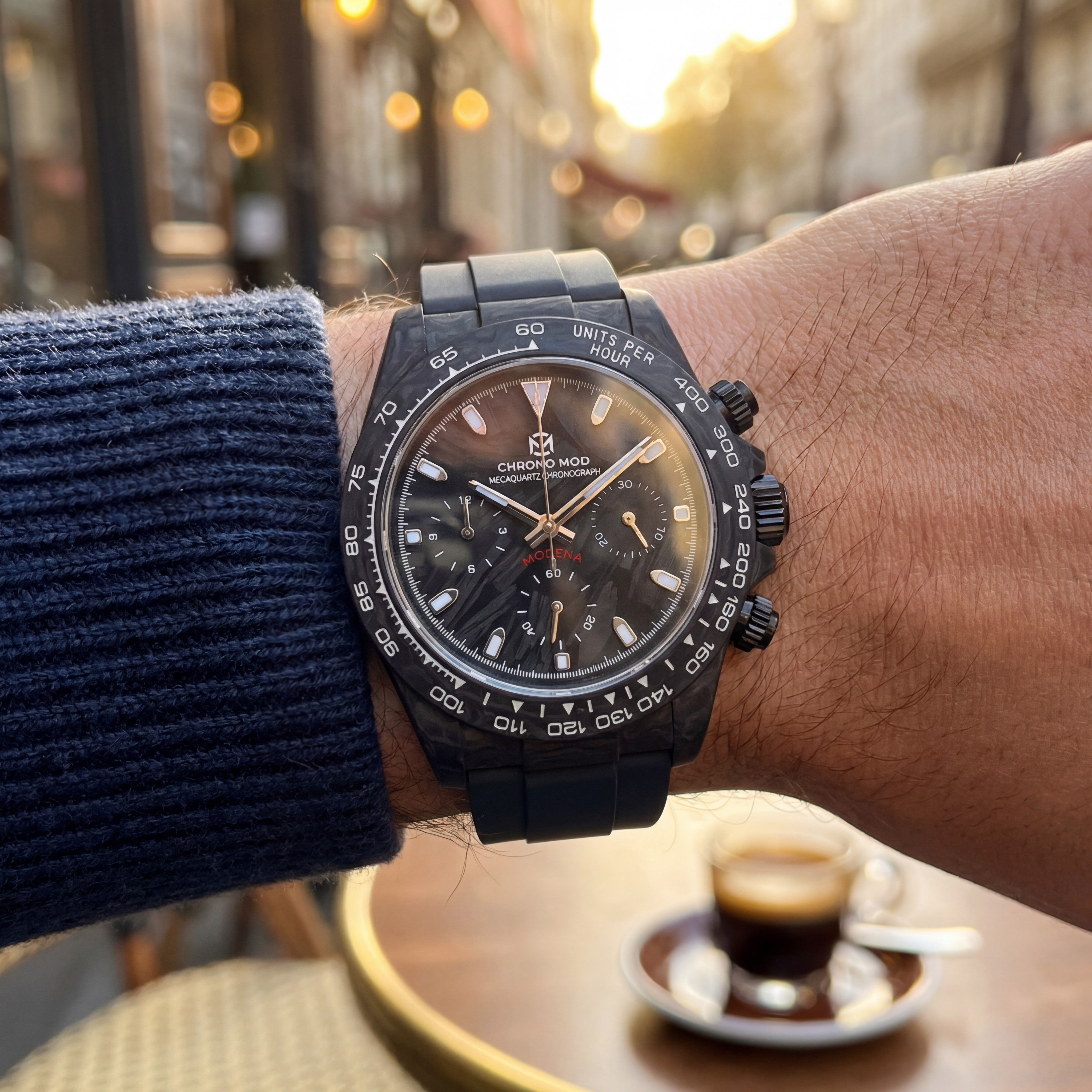 Modena – Forged Carbon Chronograph Chrono Mod