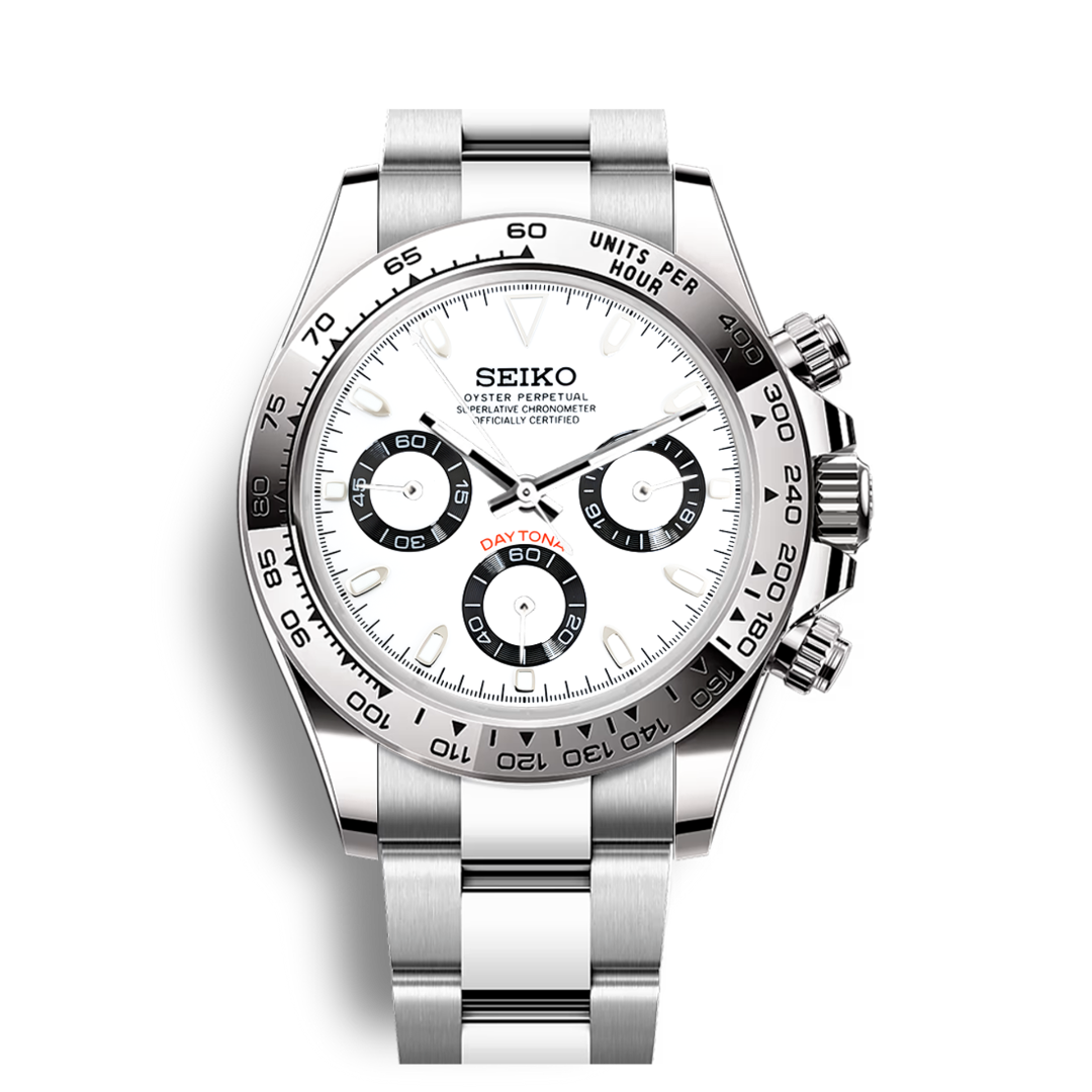 Seiko Mod Daytona Chronograph | White
