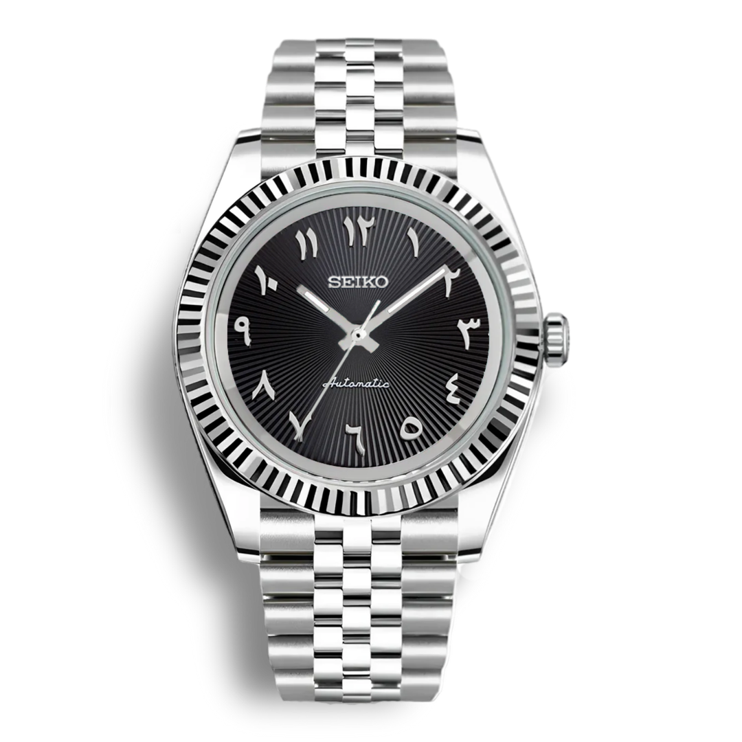 Seiko Mod Datejust Arabic | Black