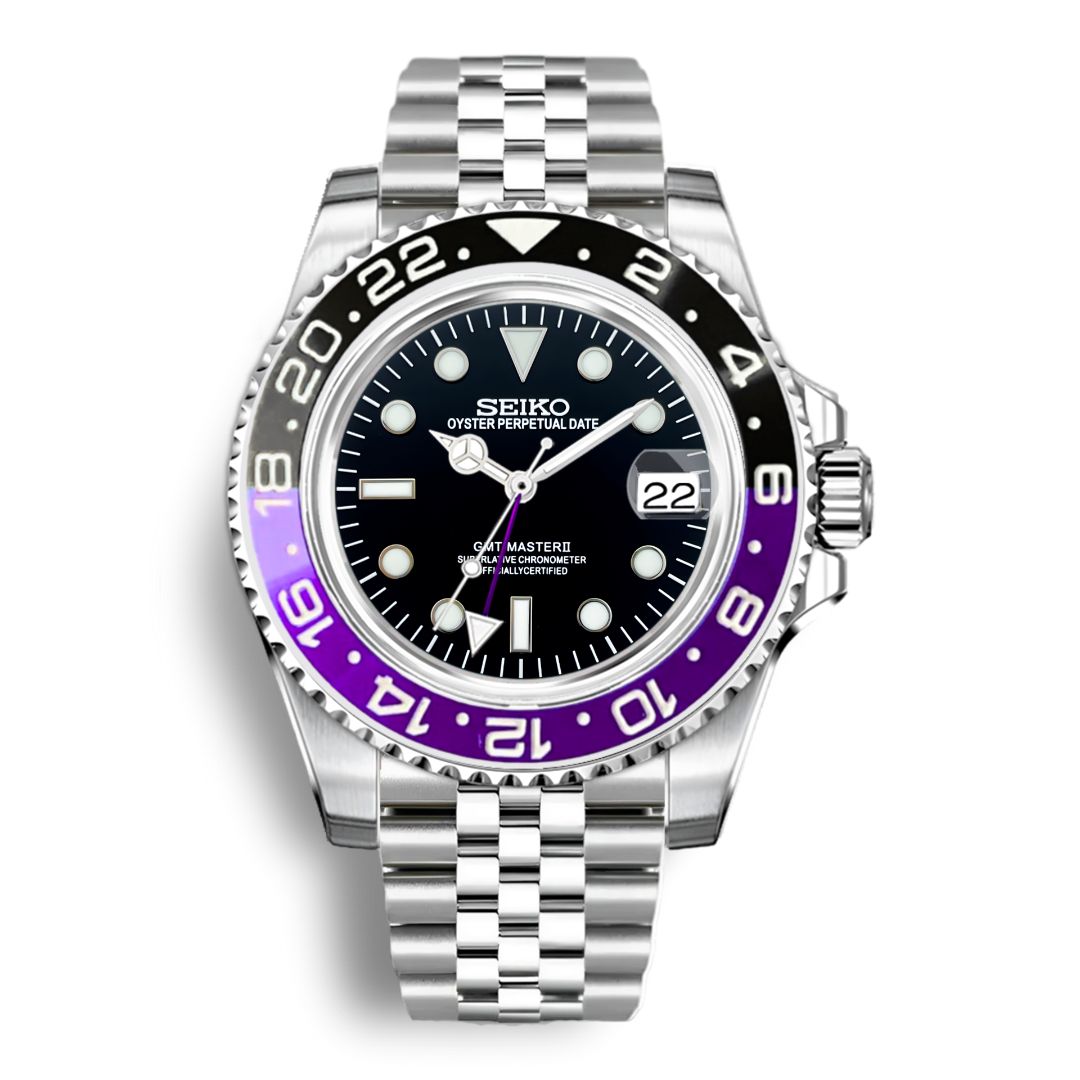 Seiko Mod GMT | Noir et violet