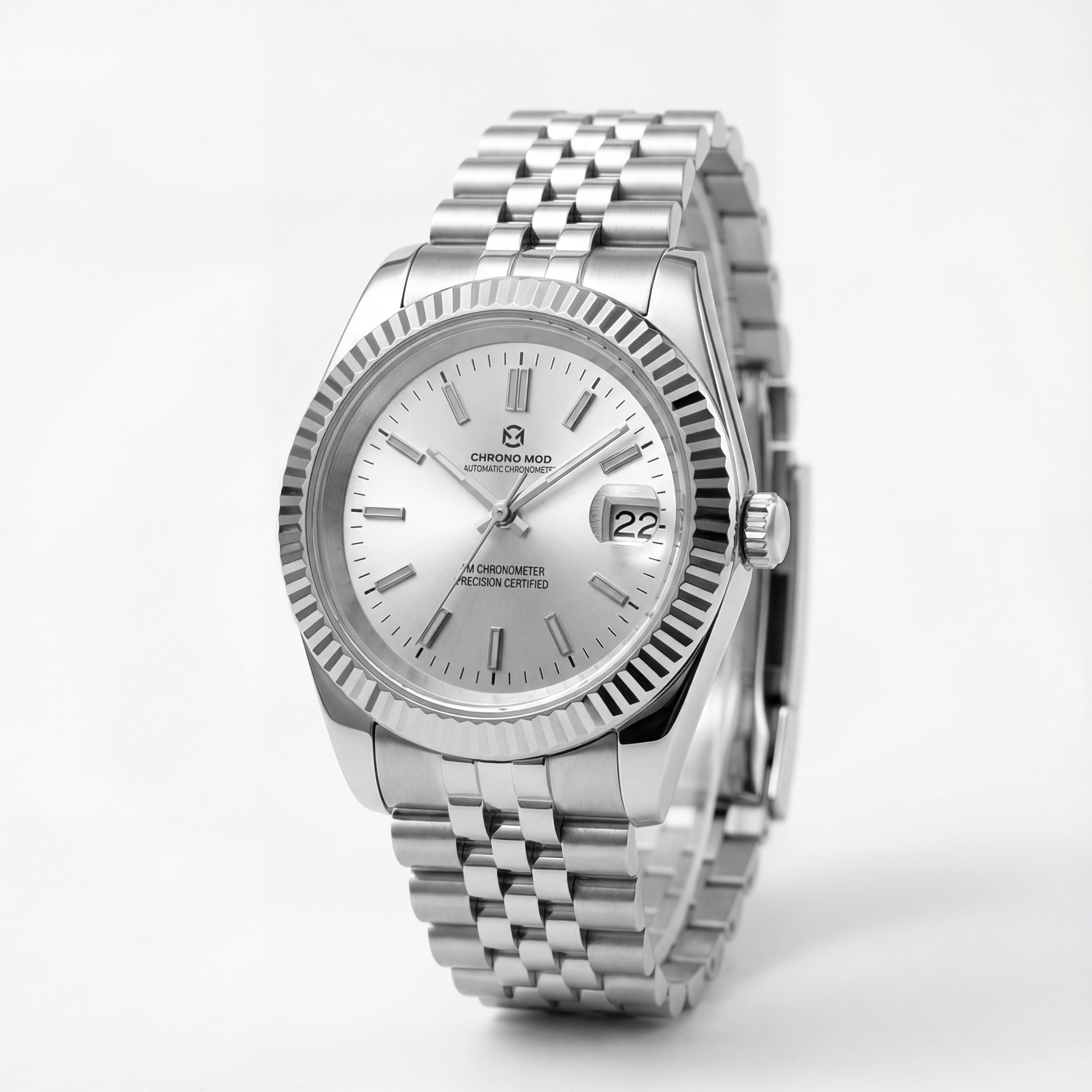 Classic Date – White Sunburst Dial