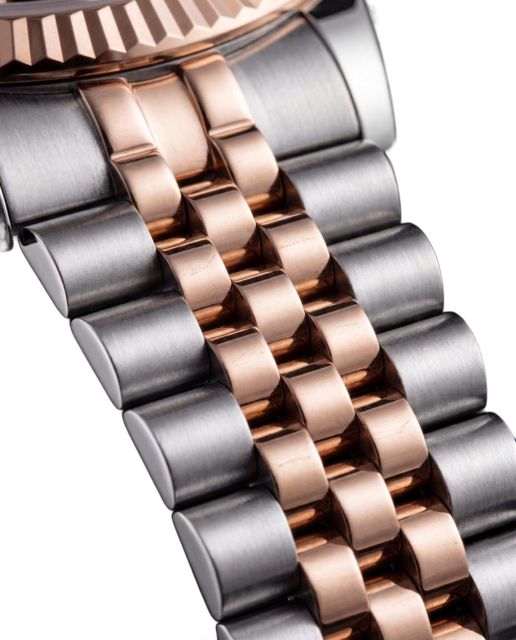 story bracelet transparent - jubilee two-tone rose gold Chocolate