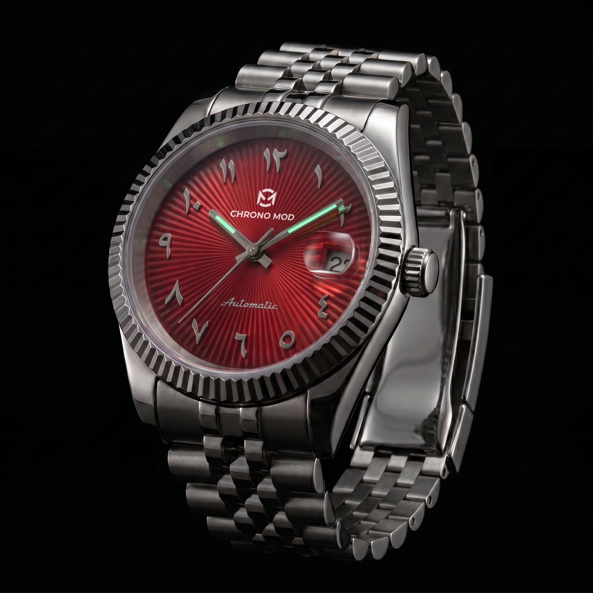 Classic Date Red Arabic - lume night shot