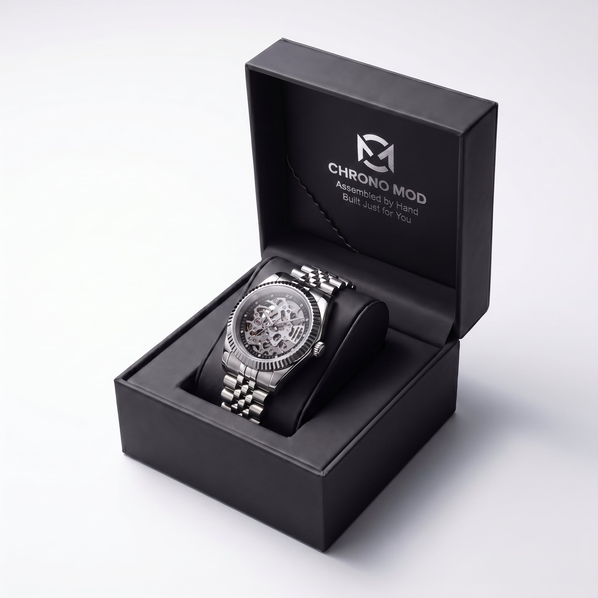 Classic Date Skeleton - watch in box