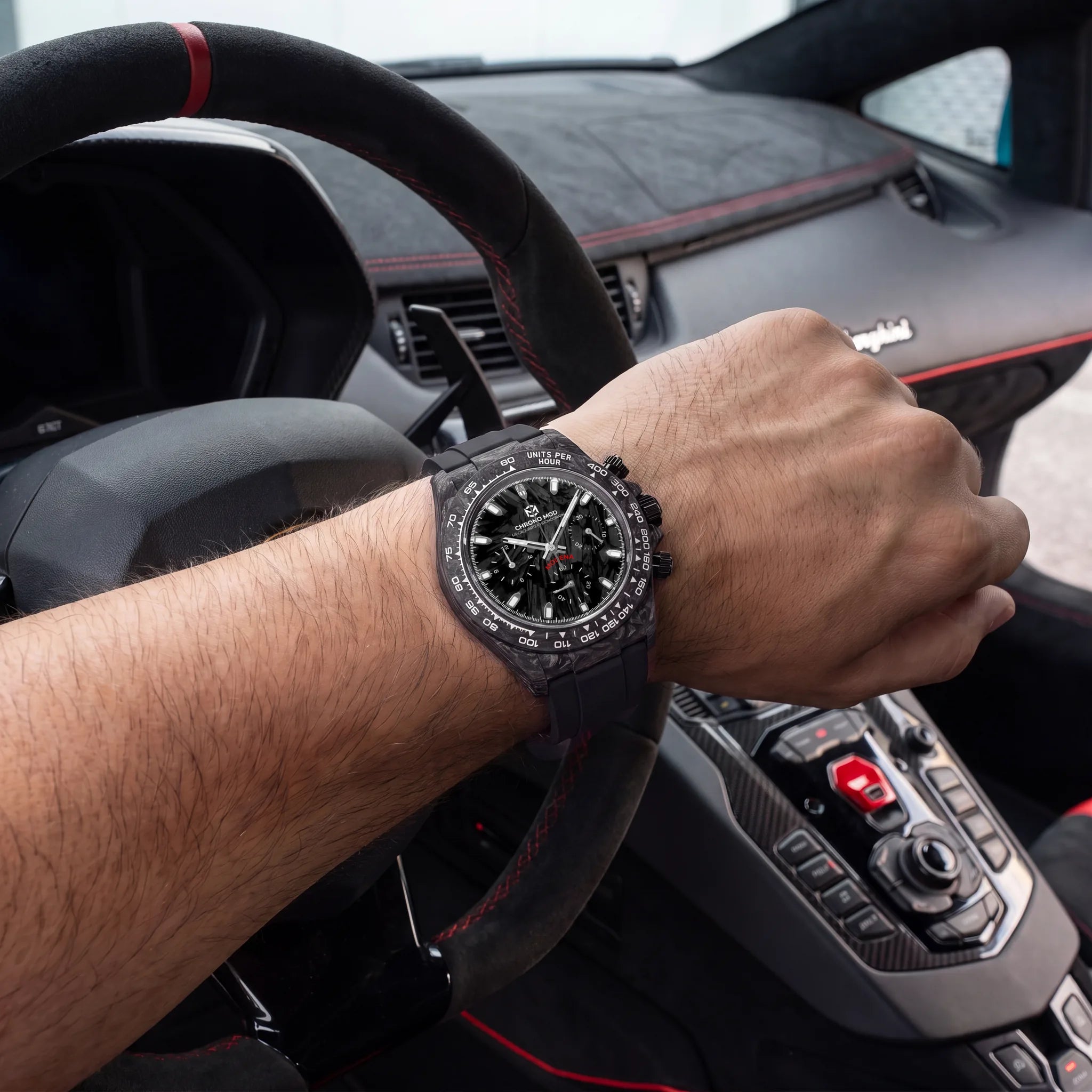 Chrono Mod Modena forged-carbon au-poignet