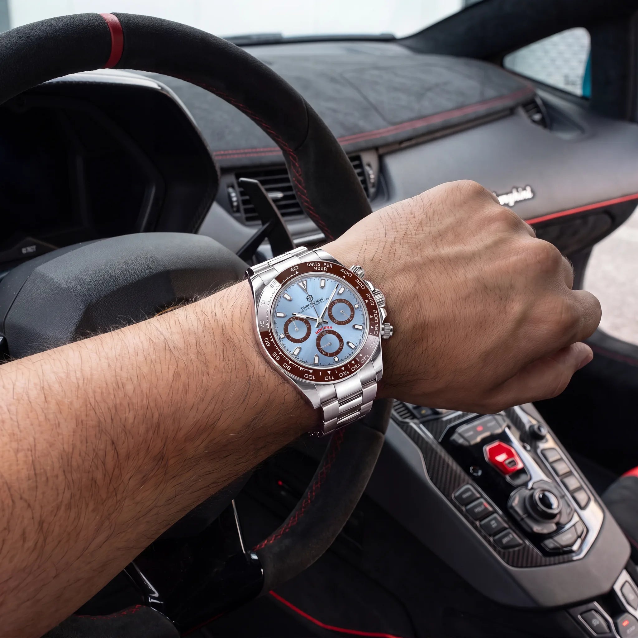 Chrono Mod Modena platinum au-poignet