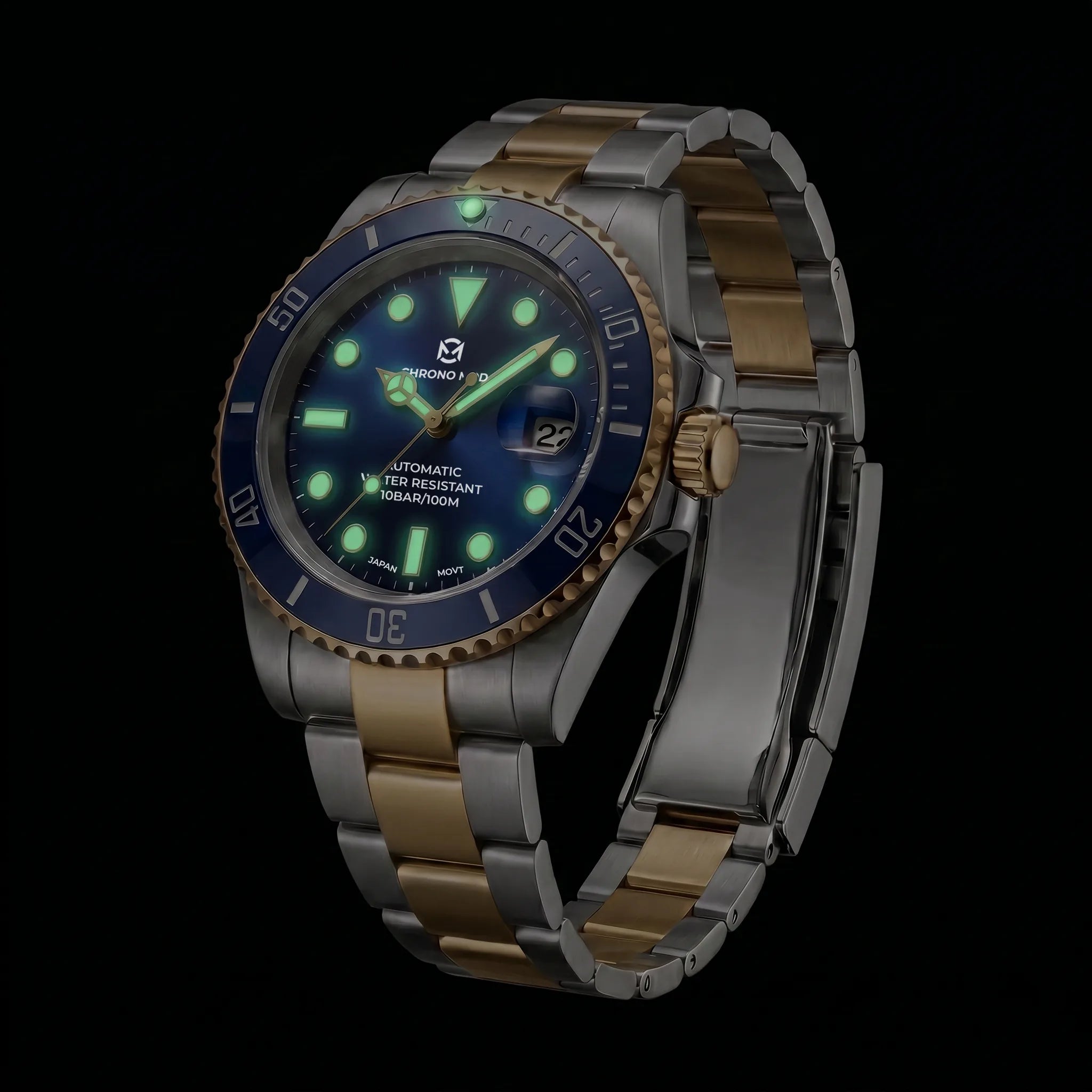 Chrono Mod DeptMaster blue-rolesor lume-nuit