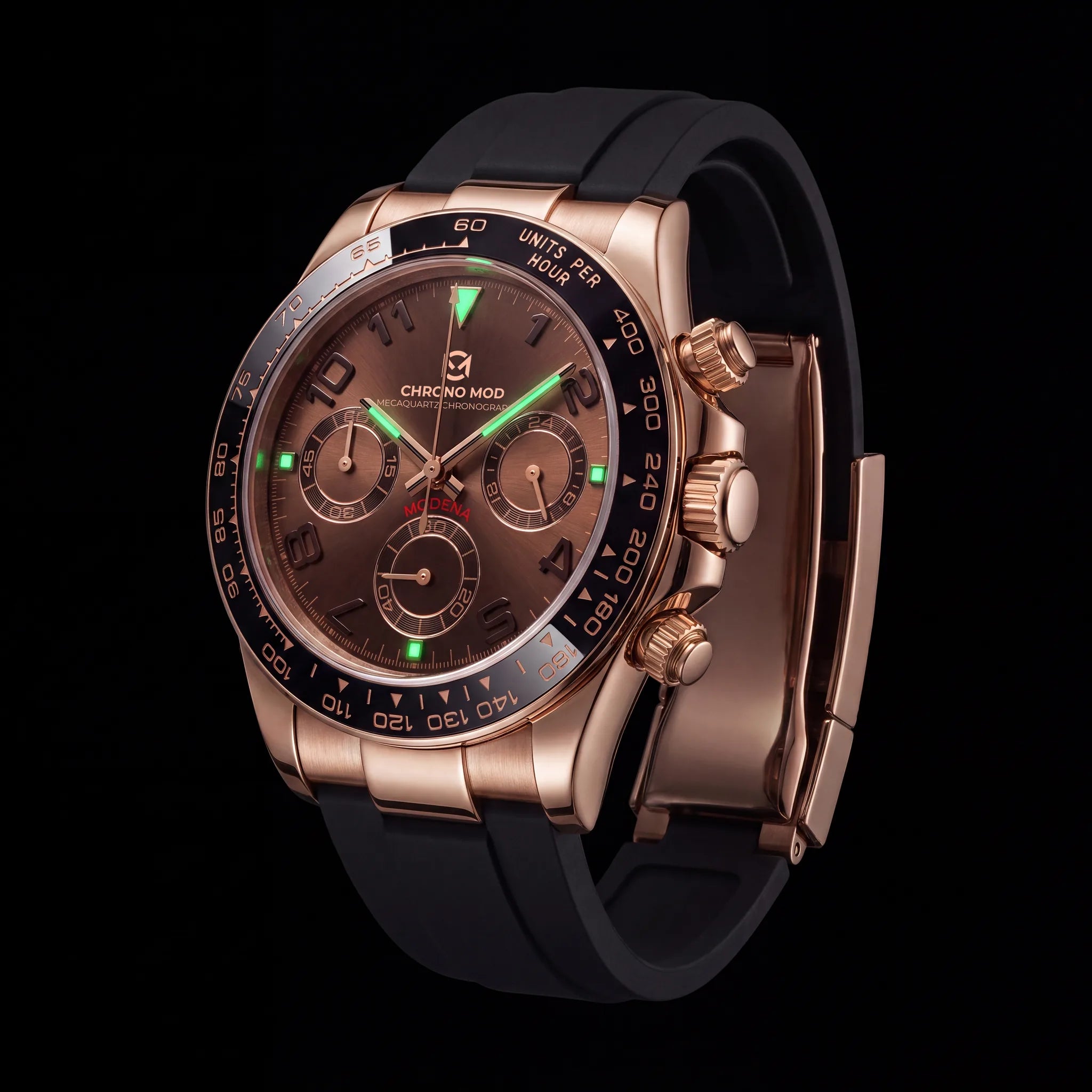 Chrono Mod Modena chocolate lume-nuit